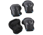 6Pcs/Set Skateboarding Protective Gear Knee Pads Elbow Pads Wrist Guards Gear Set For Skateboarding Roller Skating Cycling Scooter