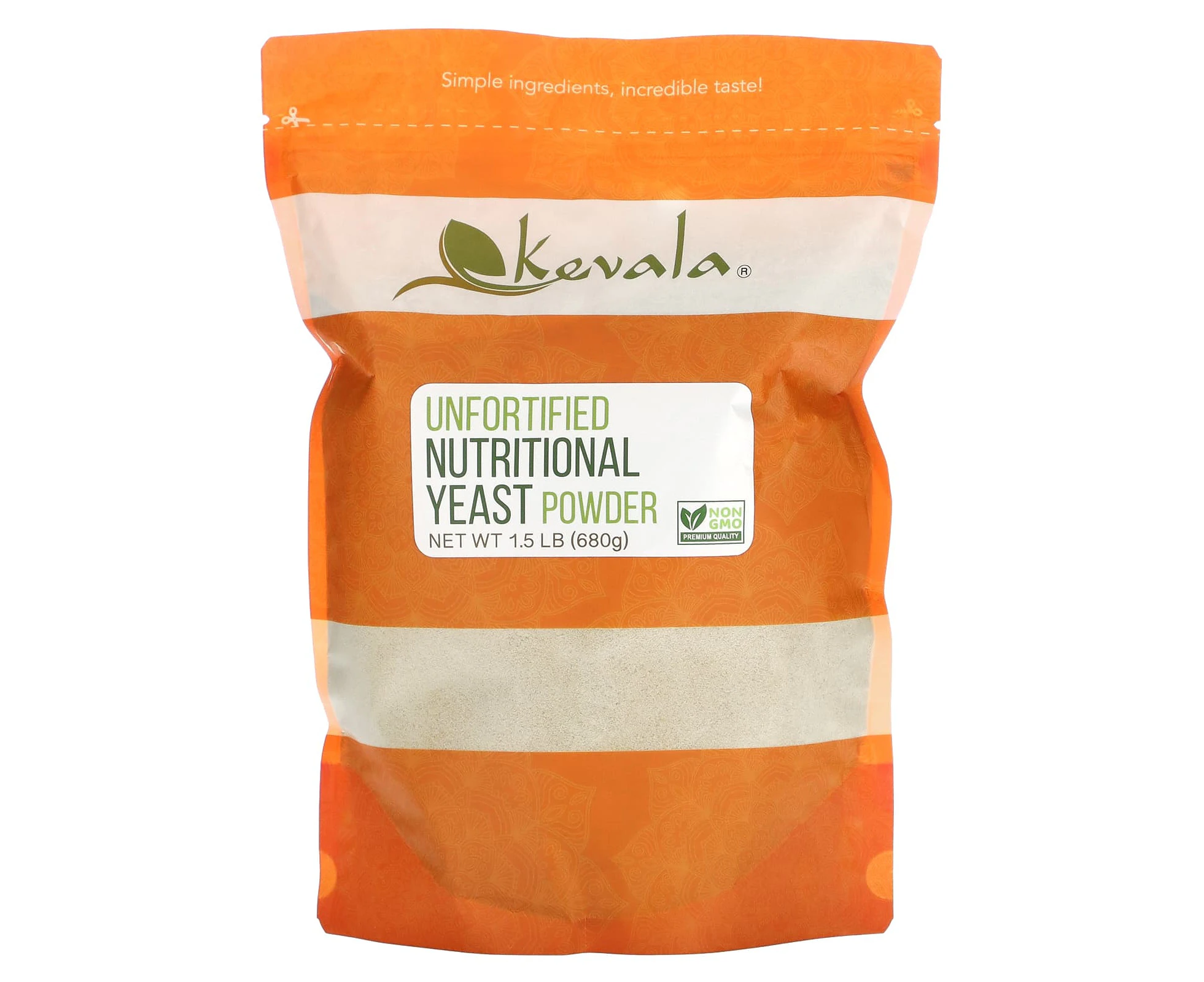 Kevala, Unfortified Nutritional Yeast Powder, 1.5 lb (680 g)