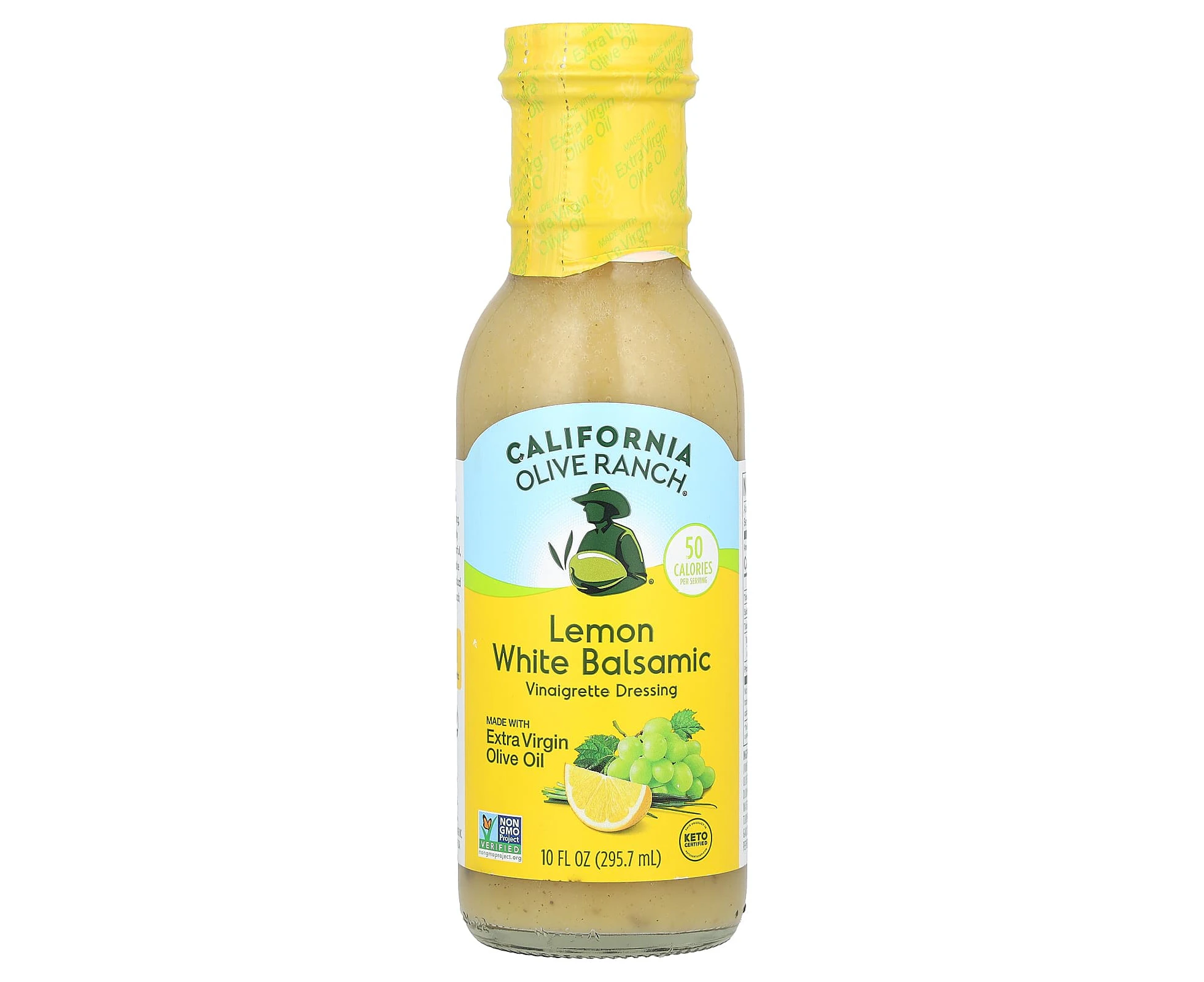 California Olive Ranch, Lemon White Balsamic Vinaigrette Dressing, 10 fl oz (295.7 ml)