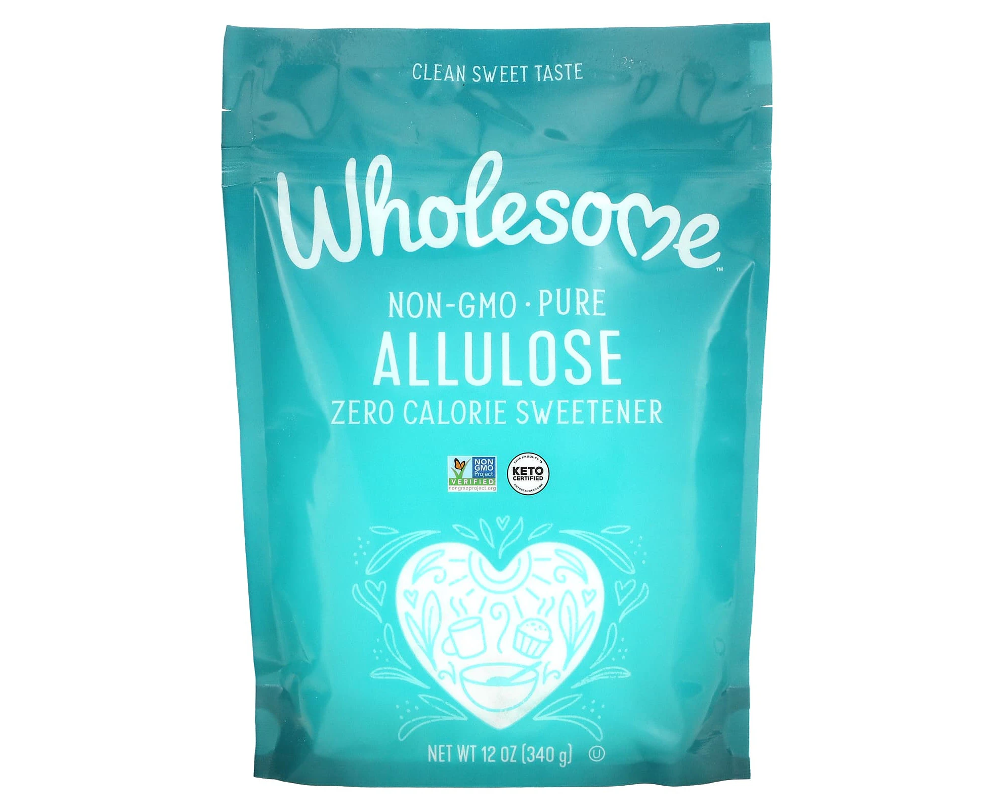 Wholesome Sweeteners, Allulose, Zero Calorie Sweetener, 12 oz (340 g)