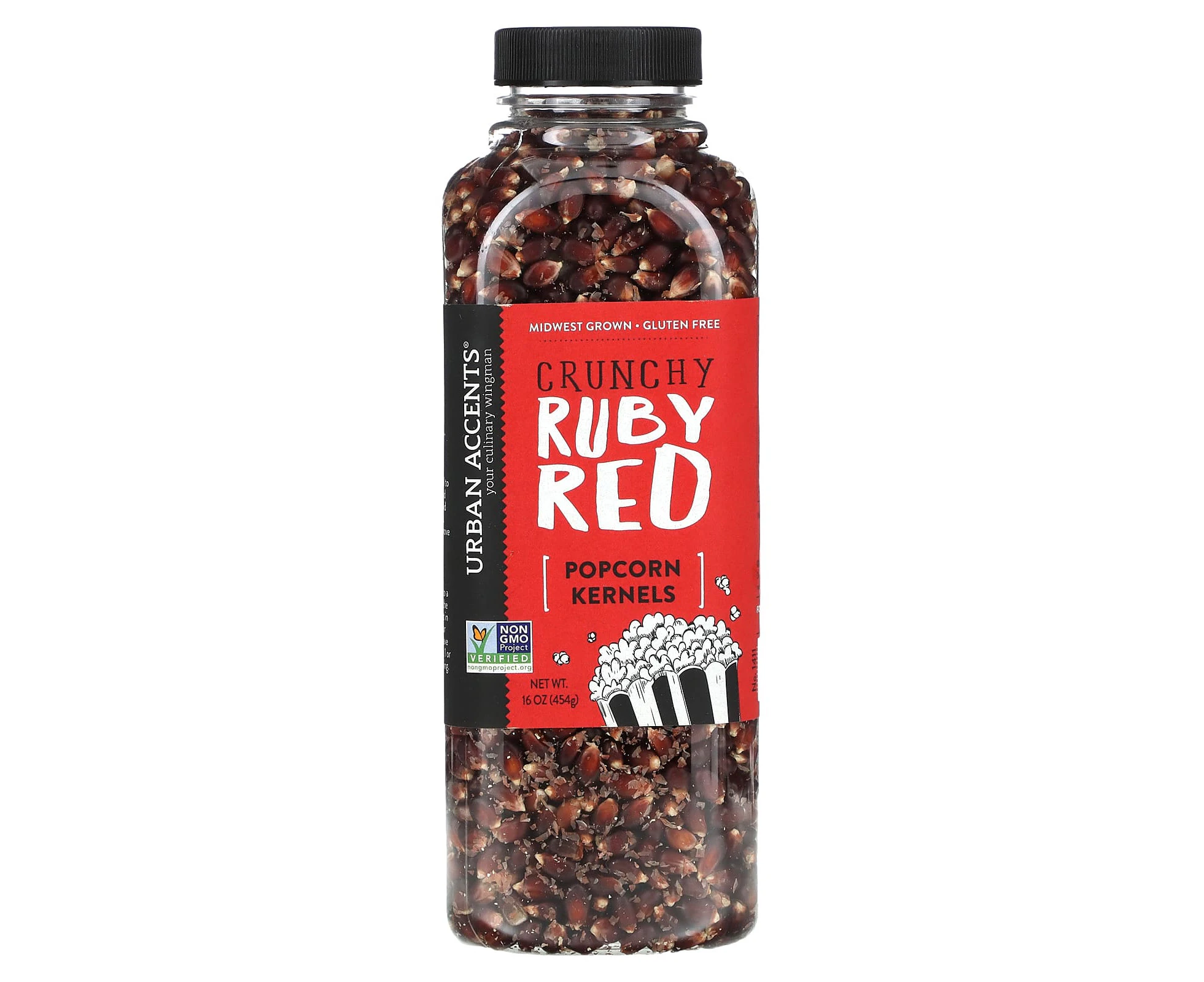 Urban Accents, Popcorn Kernels, Crunchy Ruby Red , 16 oz (454 g)