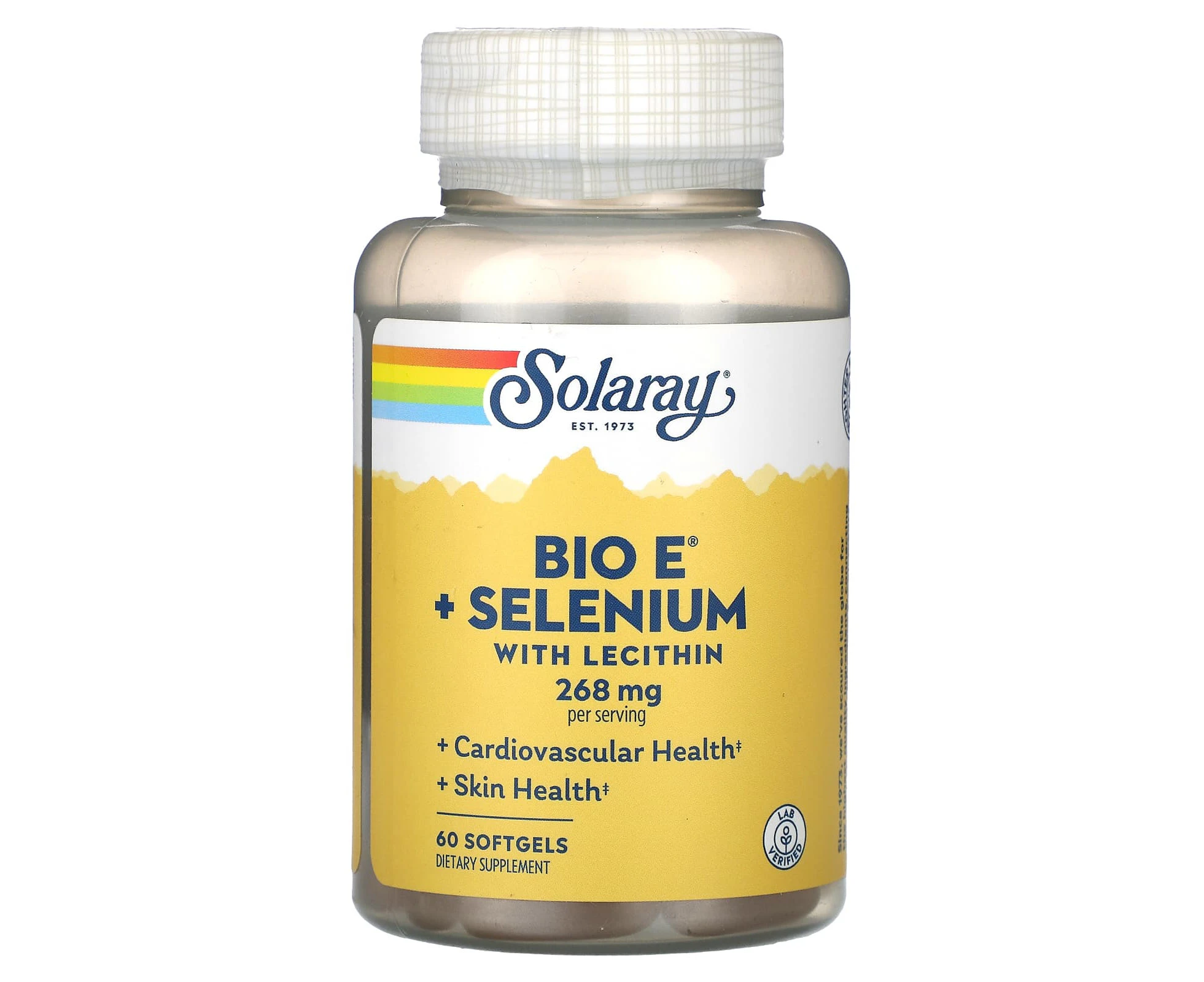 Solaray, Bio E + Selenium with Lecithin, 60 Softgels