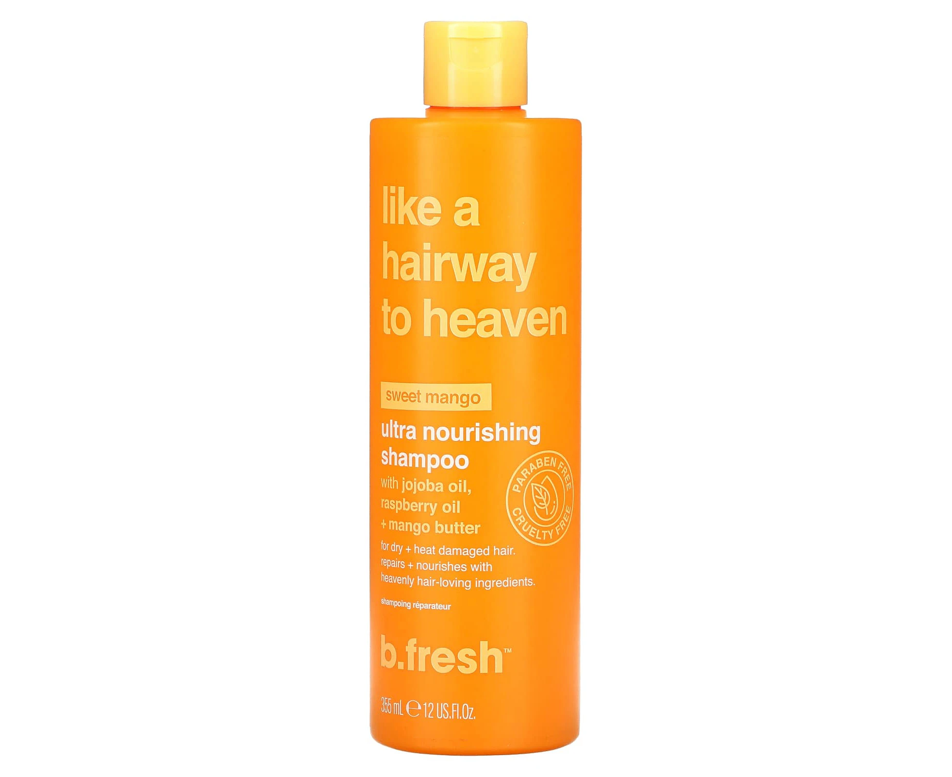 b.fresh, Ultra Nourishing Shampoo, For Dry + Heat Damaged Hair, Sweet Mango, 12 fl oz  (355 ml)