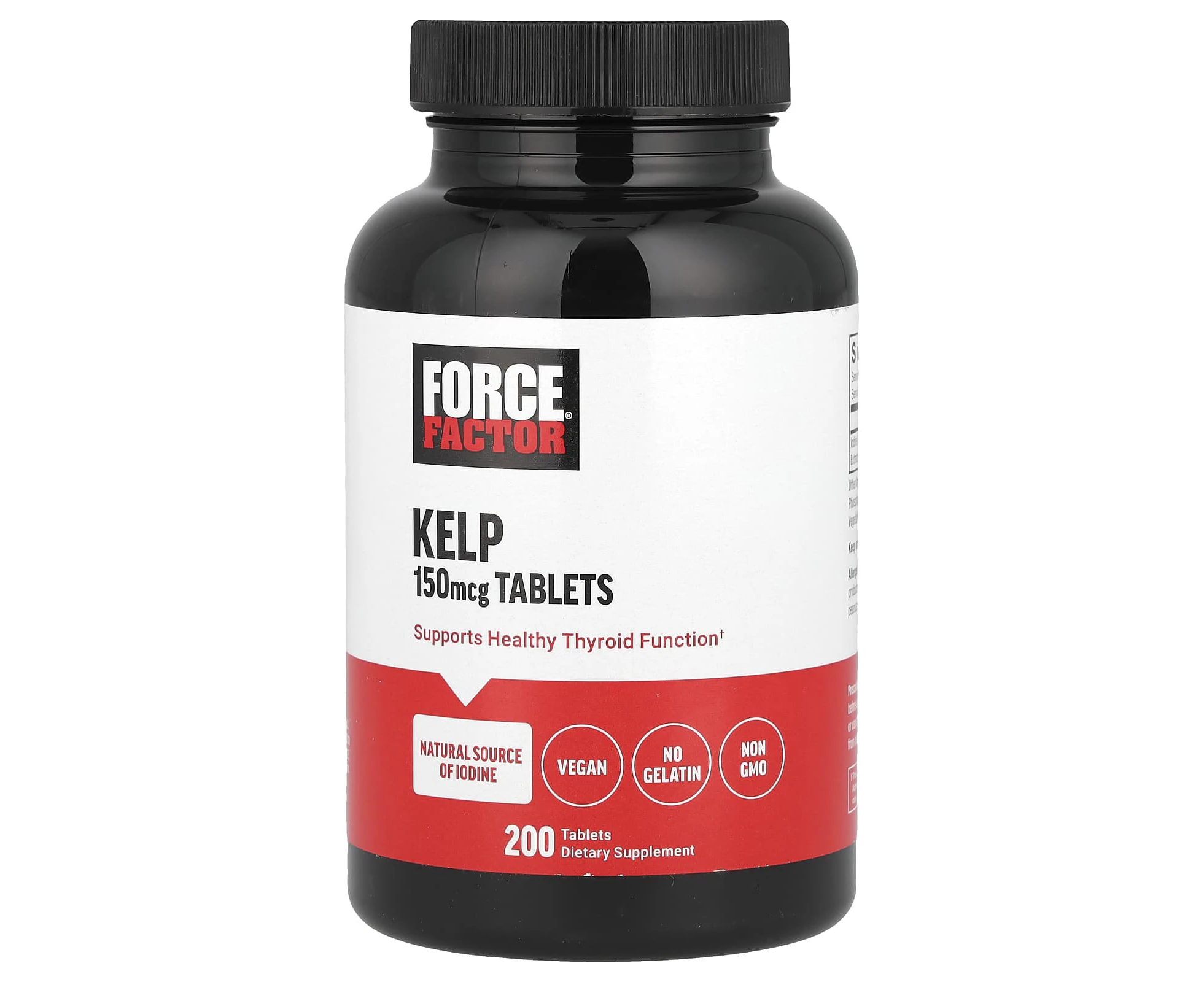 Force Factor, Kelp, 150 mcg, 200 Tablets