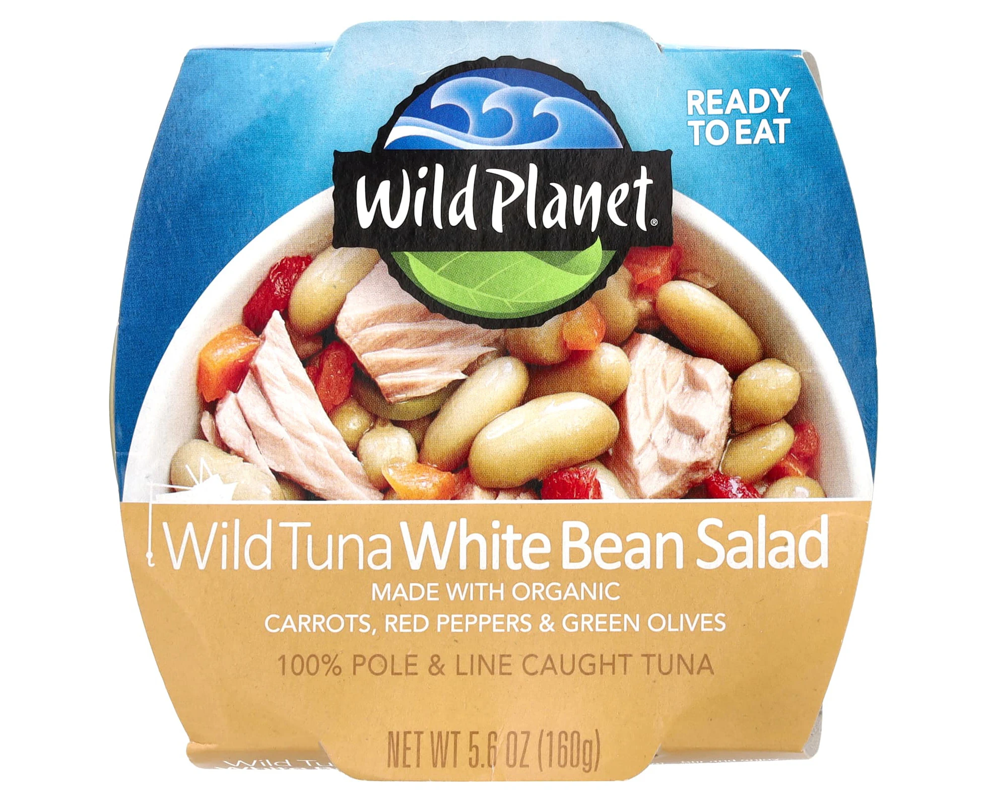 Wild Planet, Wild Tuna White Bean Salad, 5.6 oz (160 g)