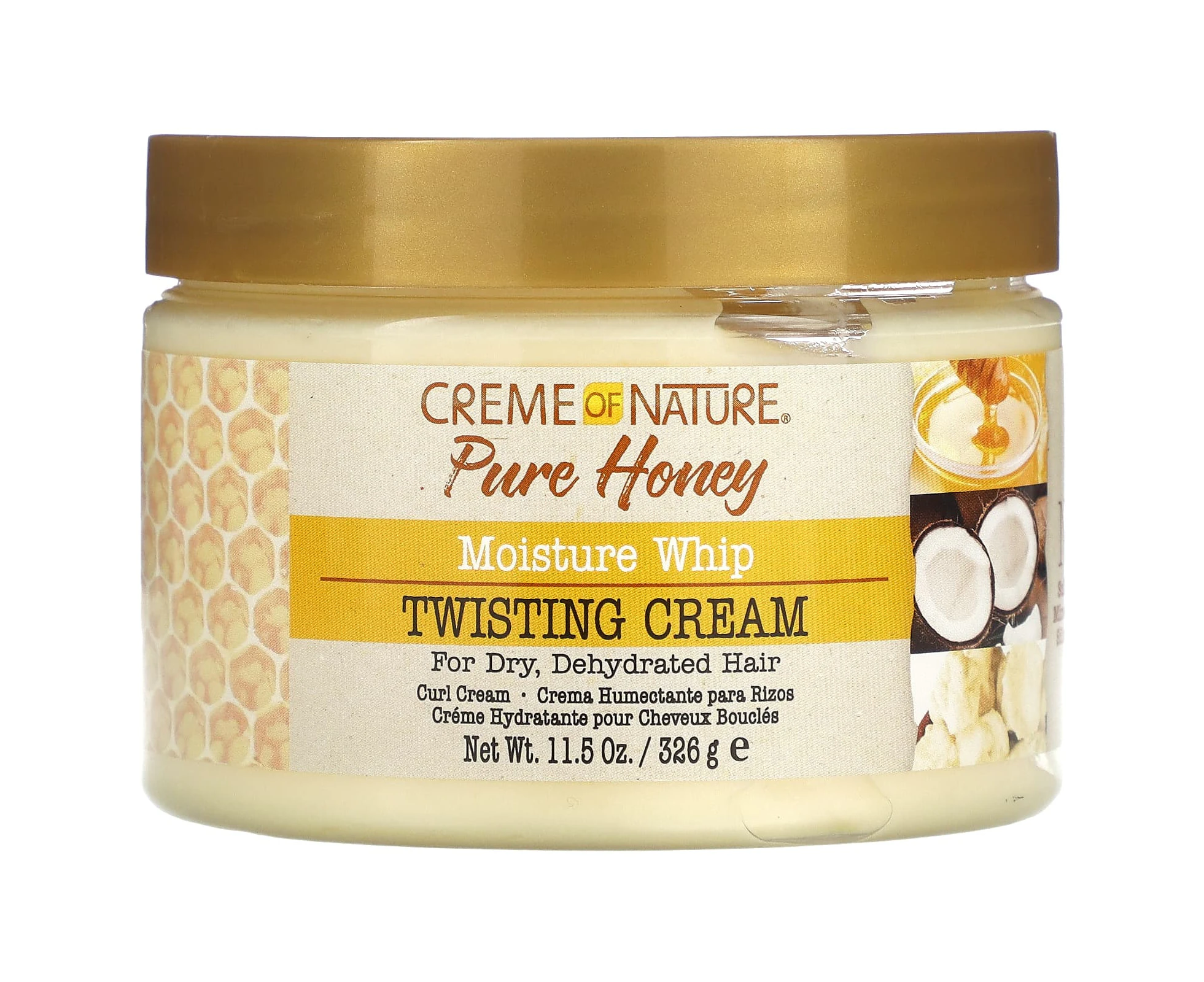 Creme Of Nature, Pure Honey, Moisture Whip, Twisting Cream, 11.5 oz (326 g)