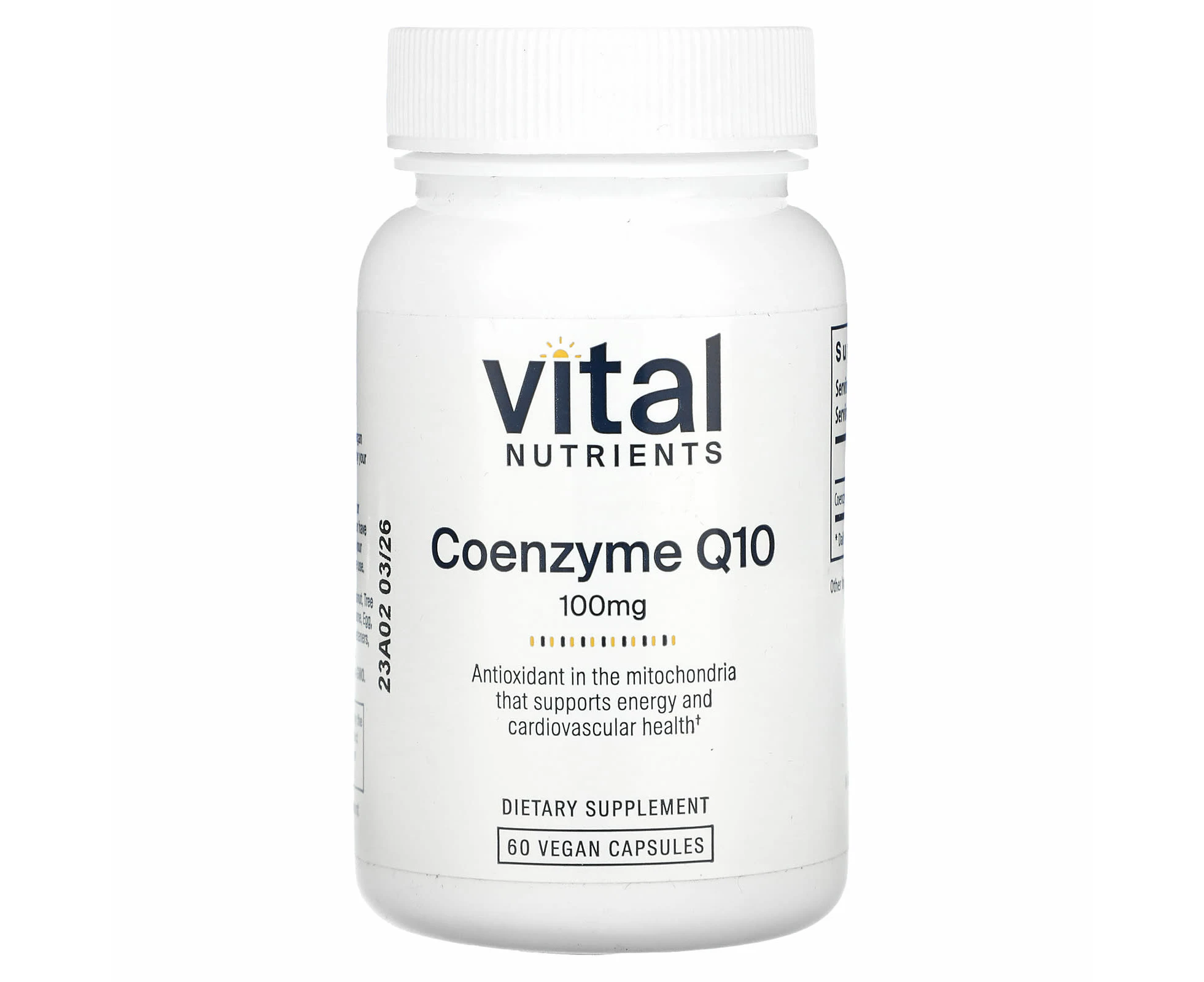 Vital Nutrients, Coenzyme Q10, 100 mg, 60 Vegan Capsules