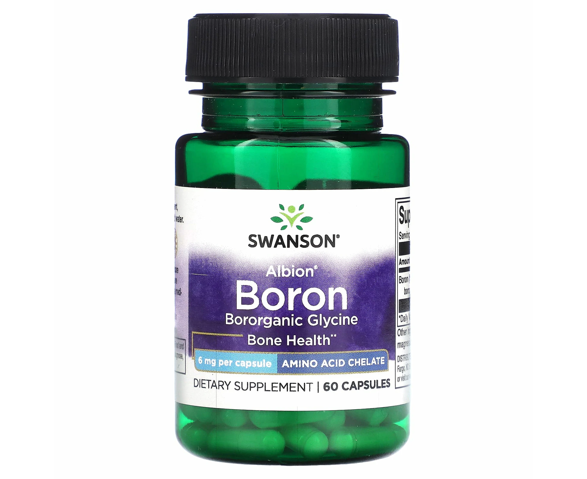 Swanson, Albion, Boron, 6 mg, 60 Capsules