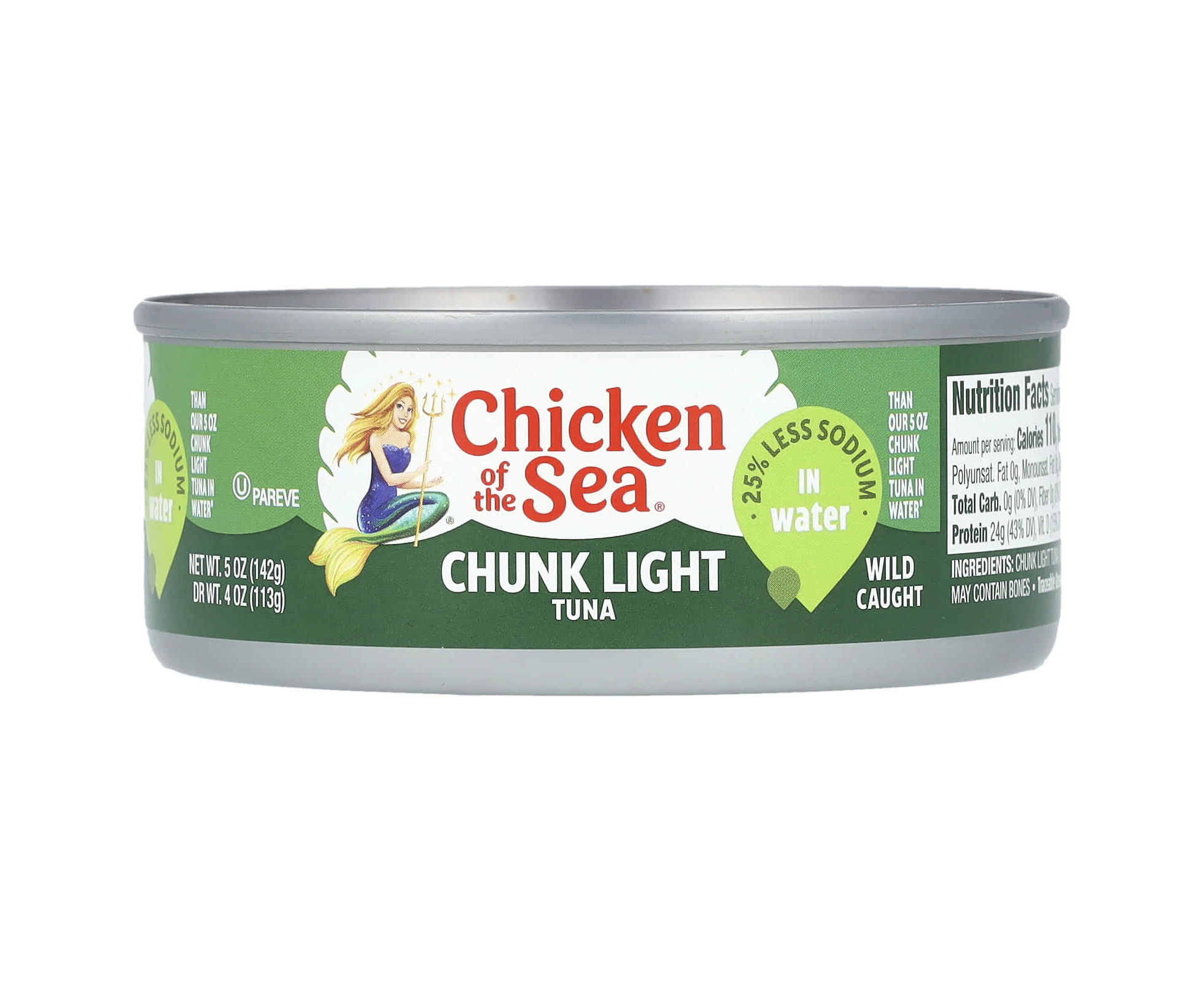 Chicken of the Sea, Chunk Light Tuna in Water, 5 oz (142 g)