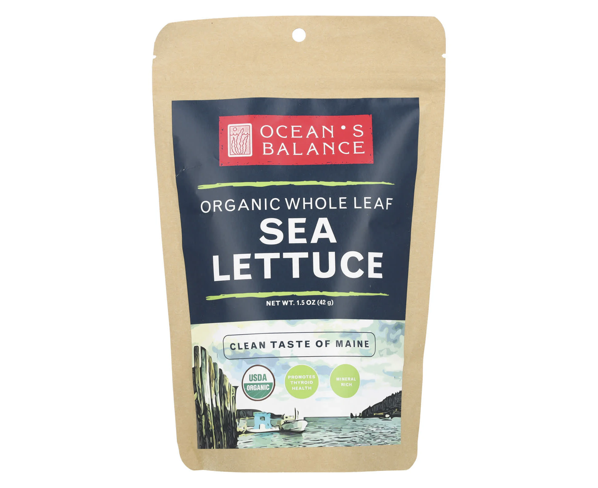 Ocean's Balance, Organic Whole Leaf Sea Lettuce, 1.5 oz (42 g)