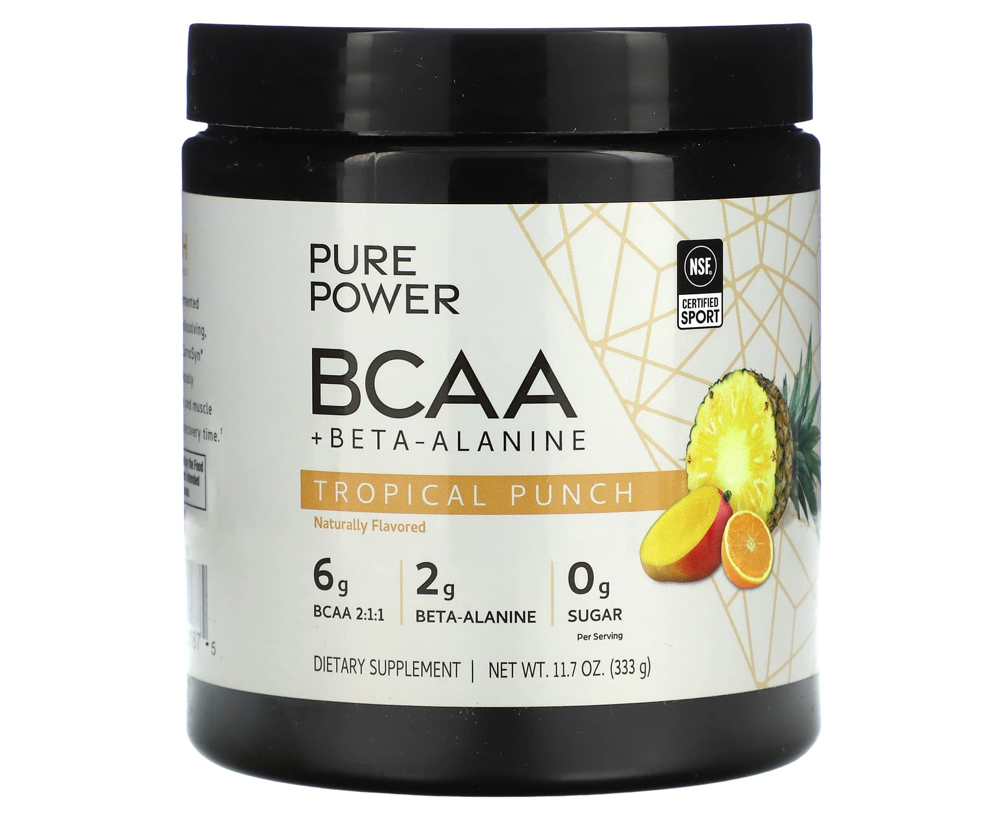 Dr. Mercola, Pure Power BCAA + Beta - Alanine, Tropical Punch, 11.7 oz (333 g)