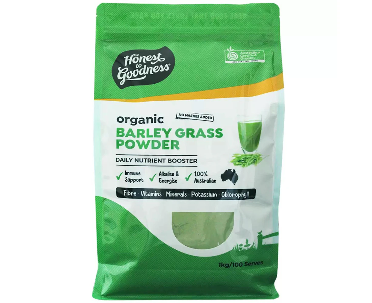 Organic Australian Barley Grass Powder Pure Green Natural Superfood Supplement