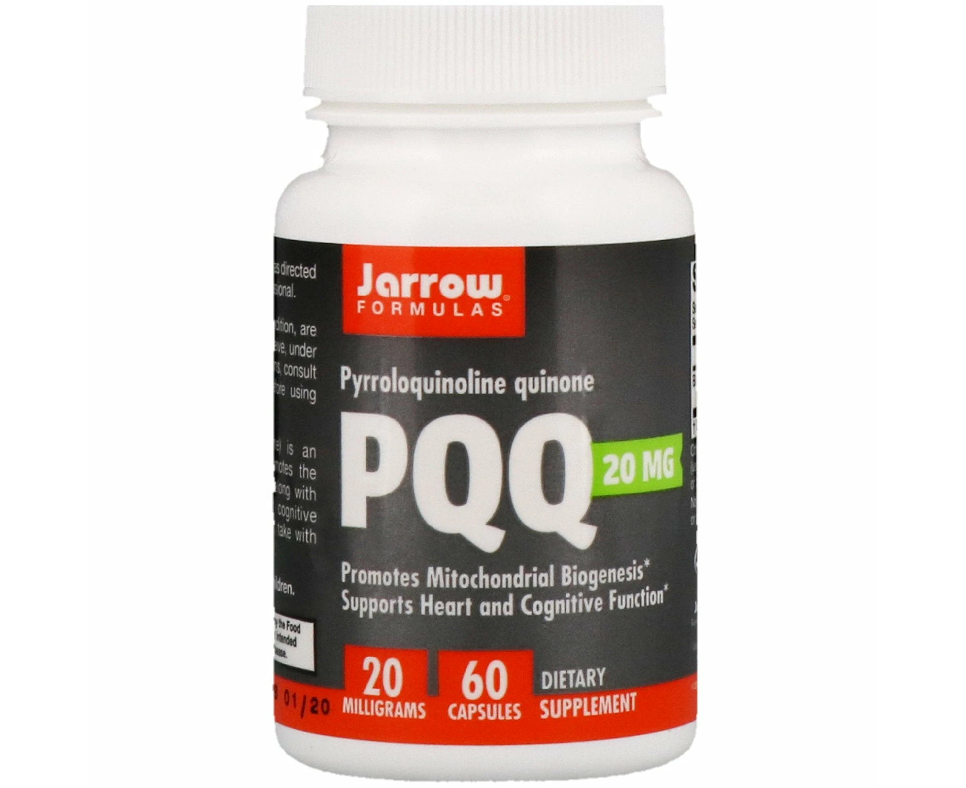 Jarrow Formulas, PQQ (Pyrroloquinoline Quinone), 20 mg, 60 Capsules