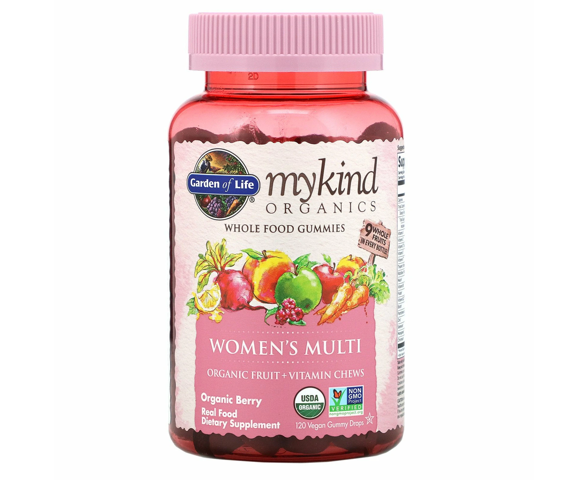 Garden of Life, MyKind Organics, Women's Multi, Organic Berry, 120 Vegan Gummy Drops