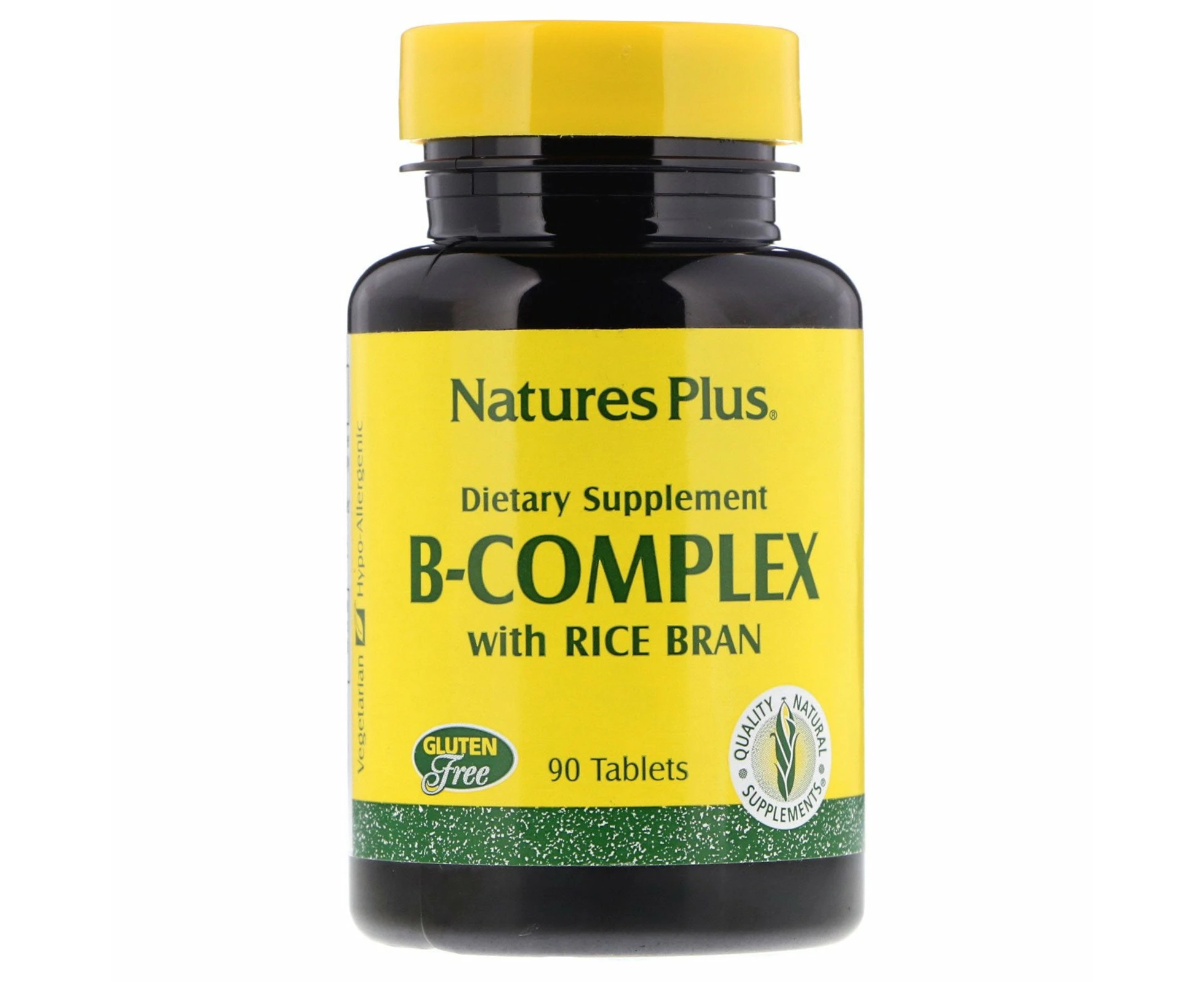 Nature's Plus, B-Complex with Rice Bran, 90 Tablets