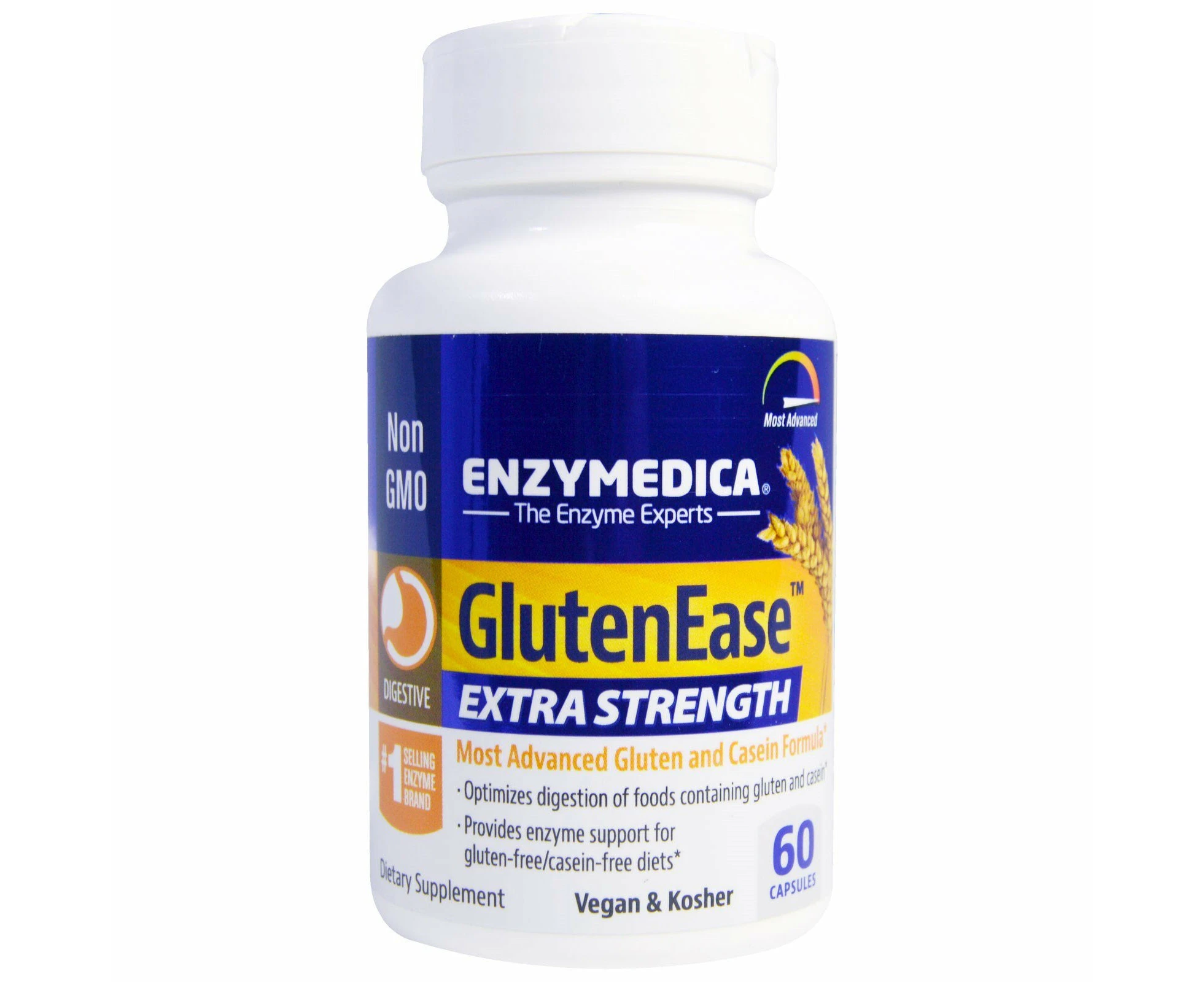 Enzymedica, GlutenEase, Extra Strength, 60 Capsules