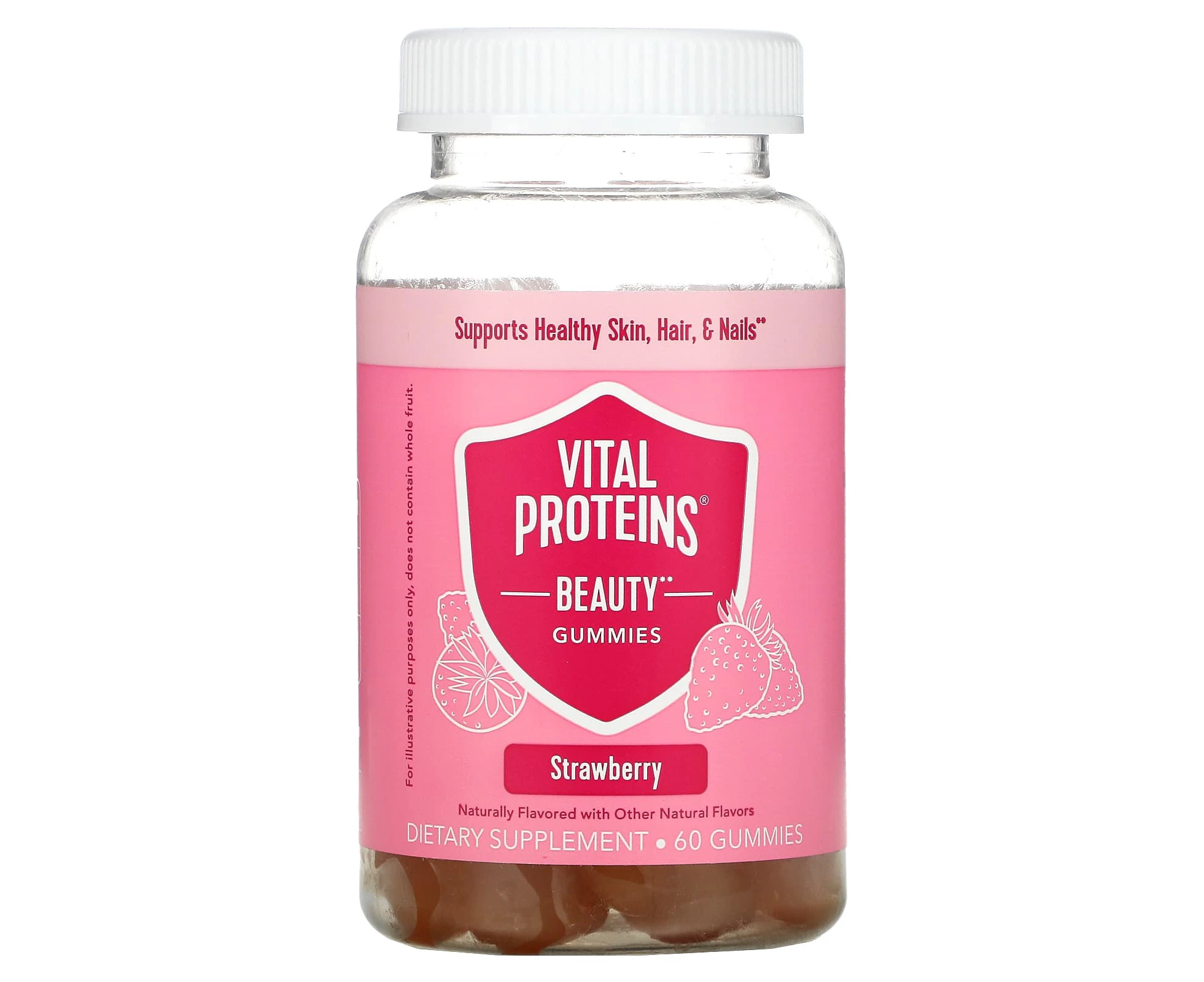 Vital Proteins, Beauty Gummies, Strawberry, 60 Gummies