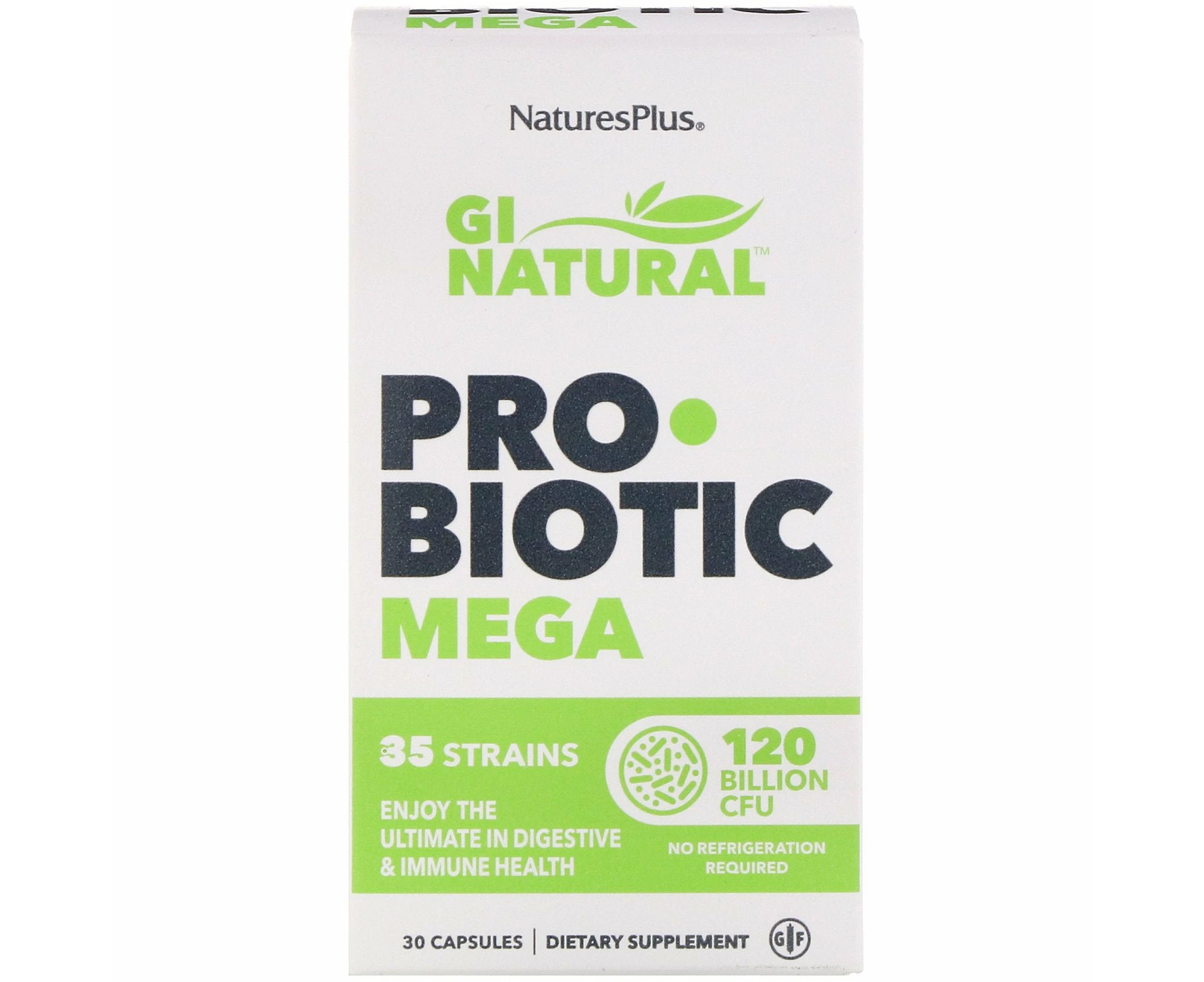 Nature's Plus, GI Natural Probiotic Mega, 120 Billion CFU, 30 Capsules