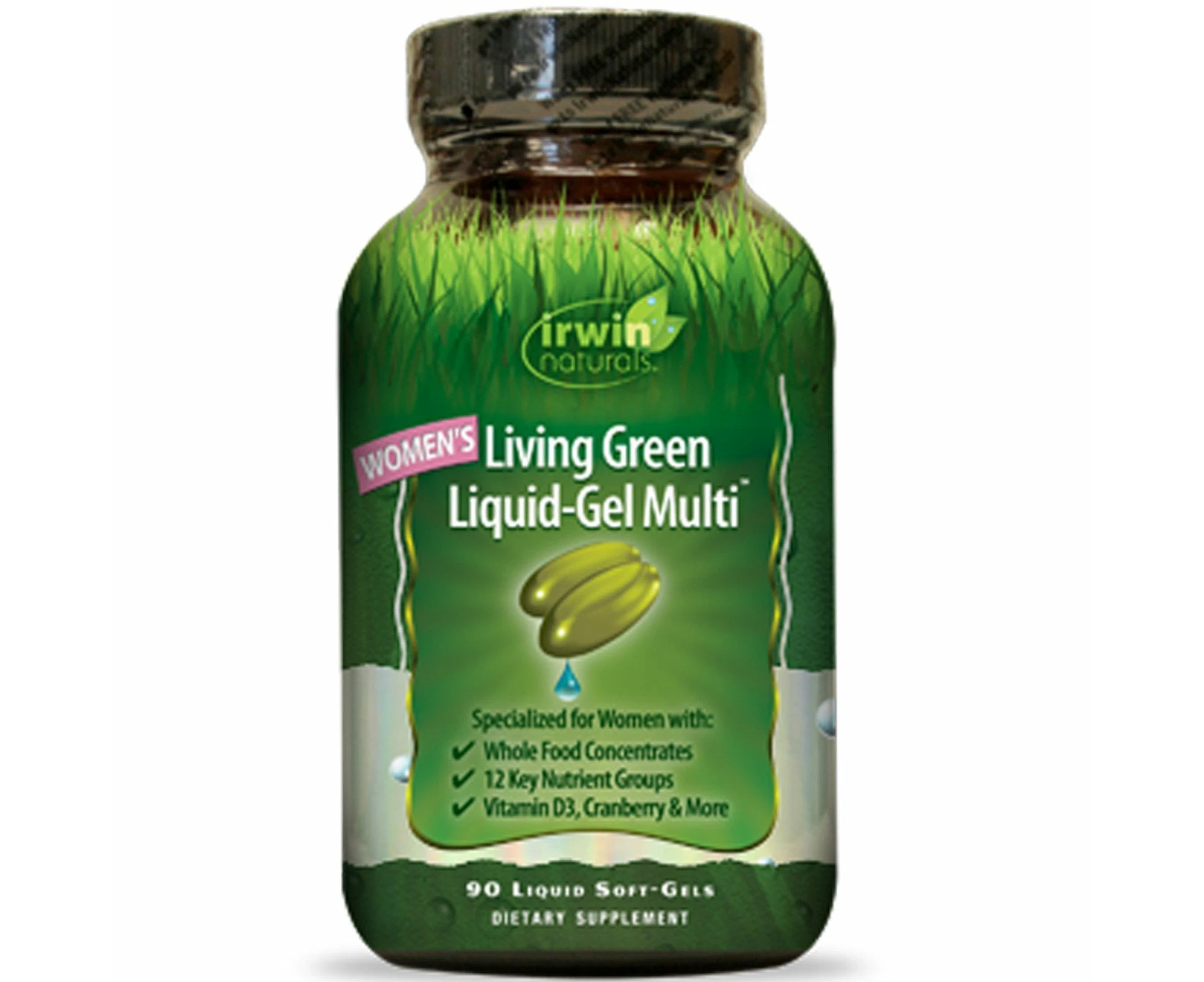 Irwin Naturals, Women's Living Green Liquid-Gel Multi, 90 Liquid Soft-Gels