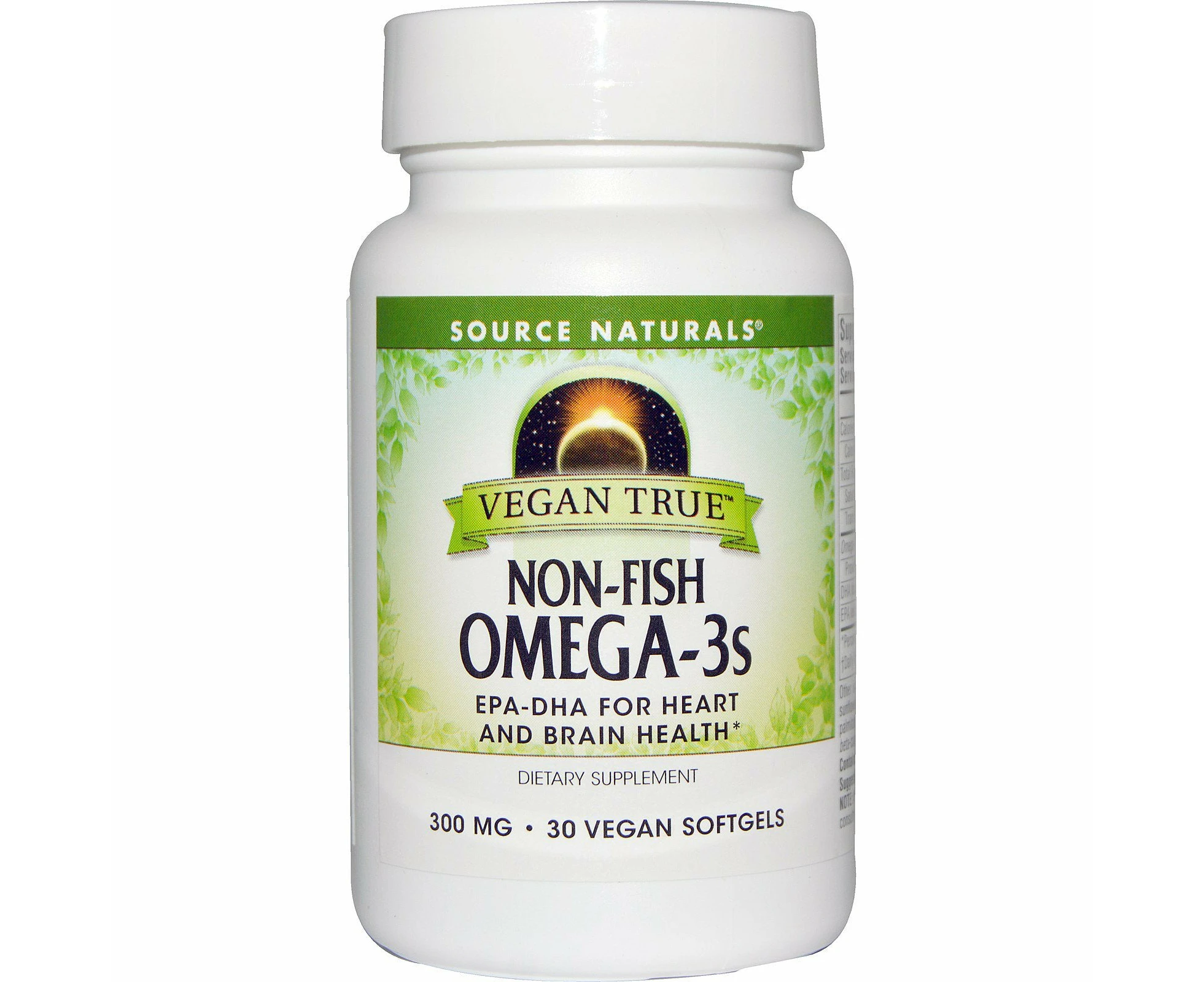 Source Naturals, Vegan True, Non-Fish Omega-3s, 300 mg, 30 Vegan Softgels