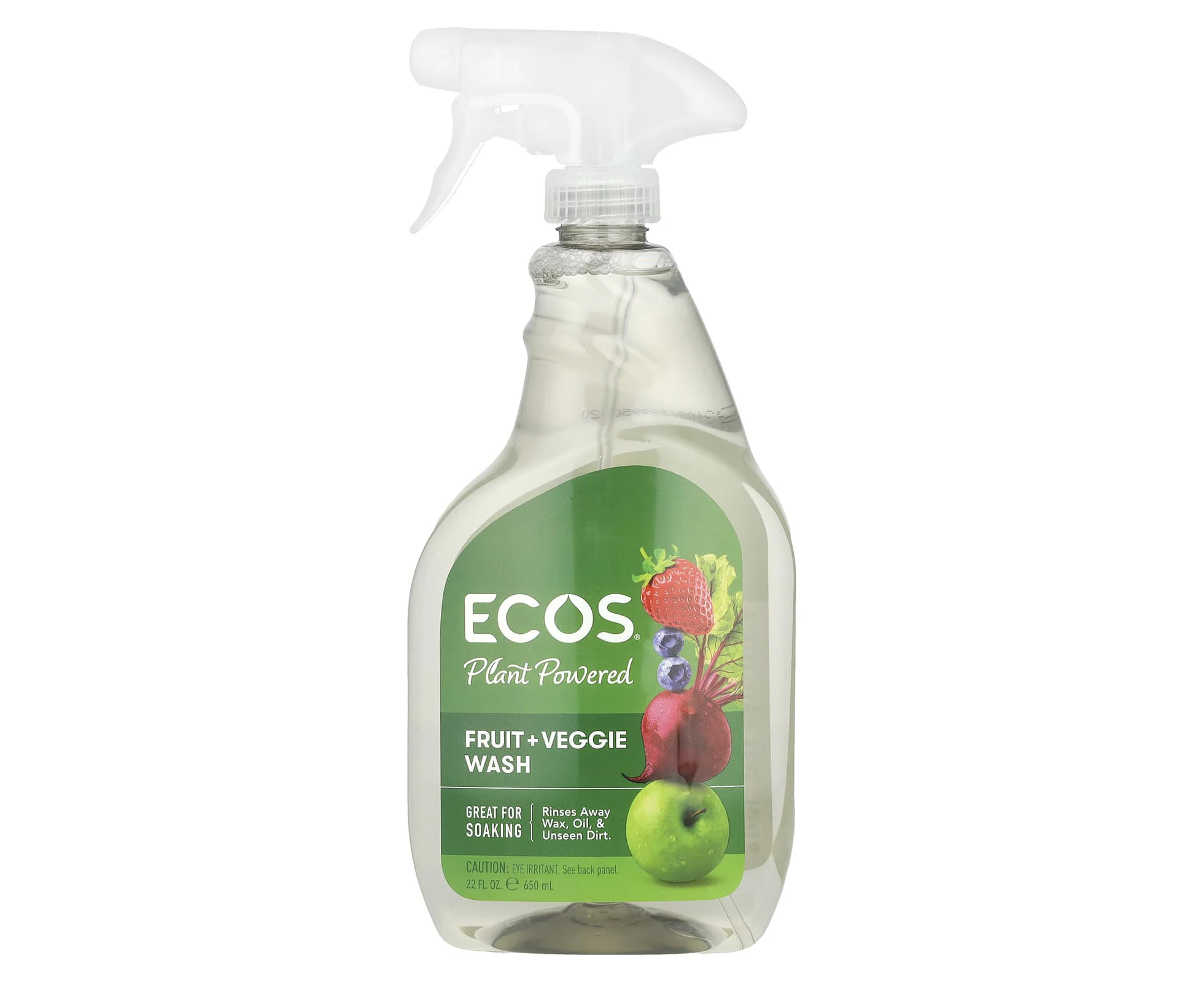 Earth Friendly Products, Plant Powered, Fruit + Veggie Wash, 22 fl oz (650 ml)