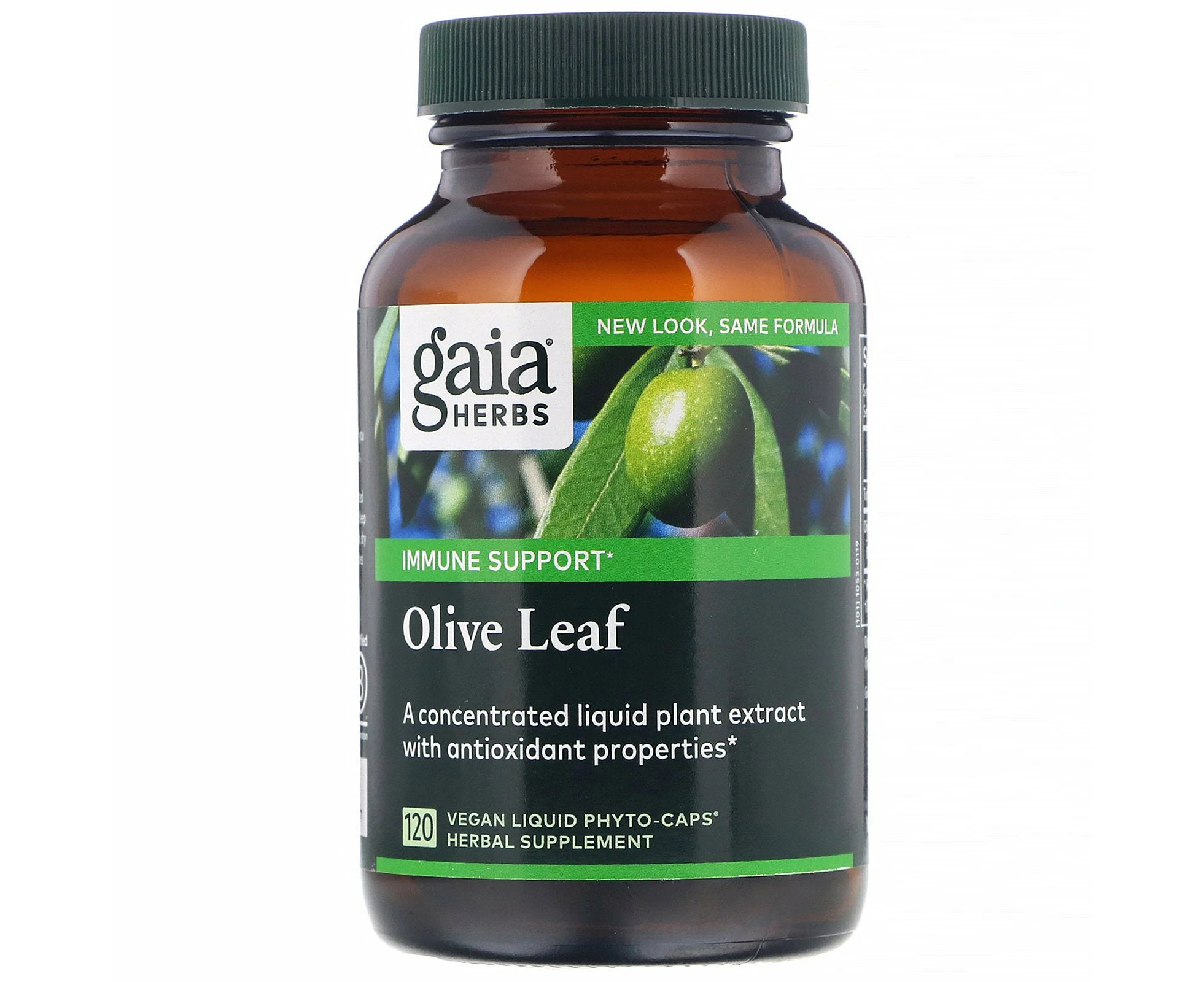 Gaia Herbs, Olive Leaf, 120 Vegan Liquid Phyto-Caps