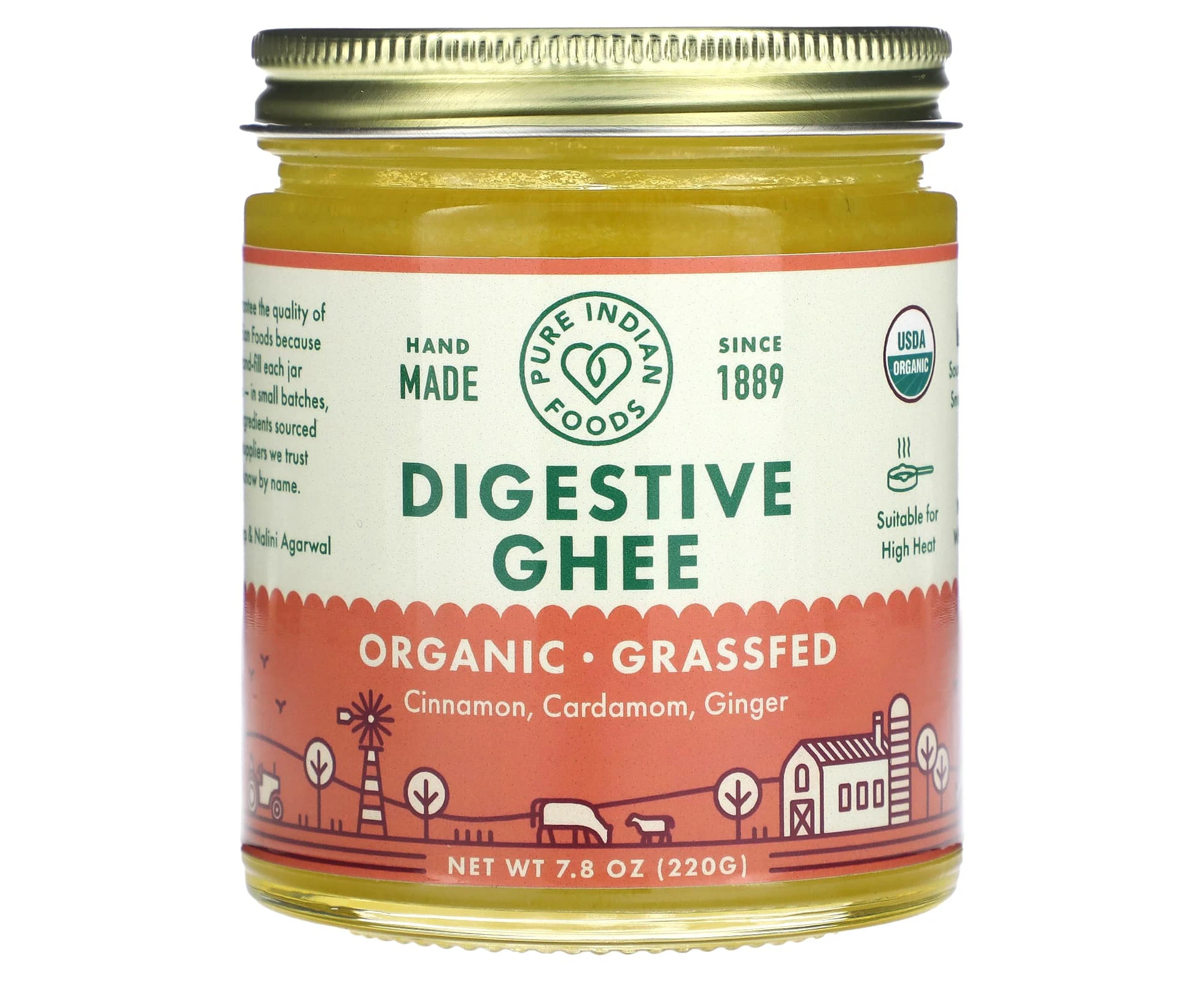 Pure Indian Foods, Digestive Ghee, 7.8 oz (220 g)