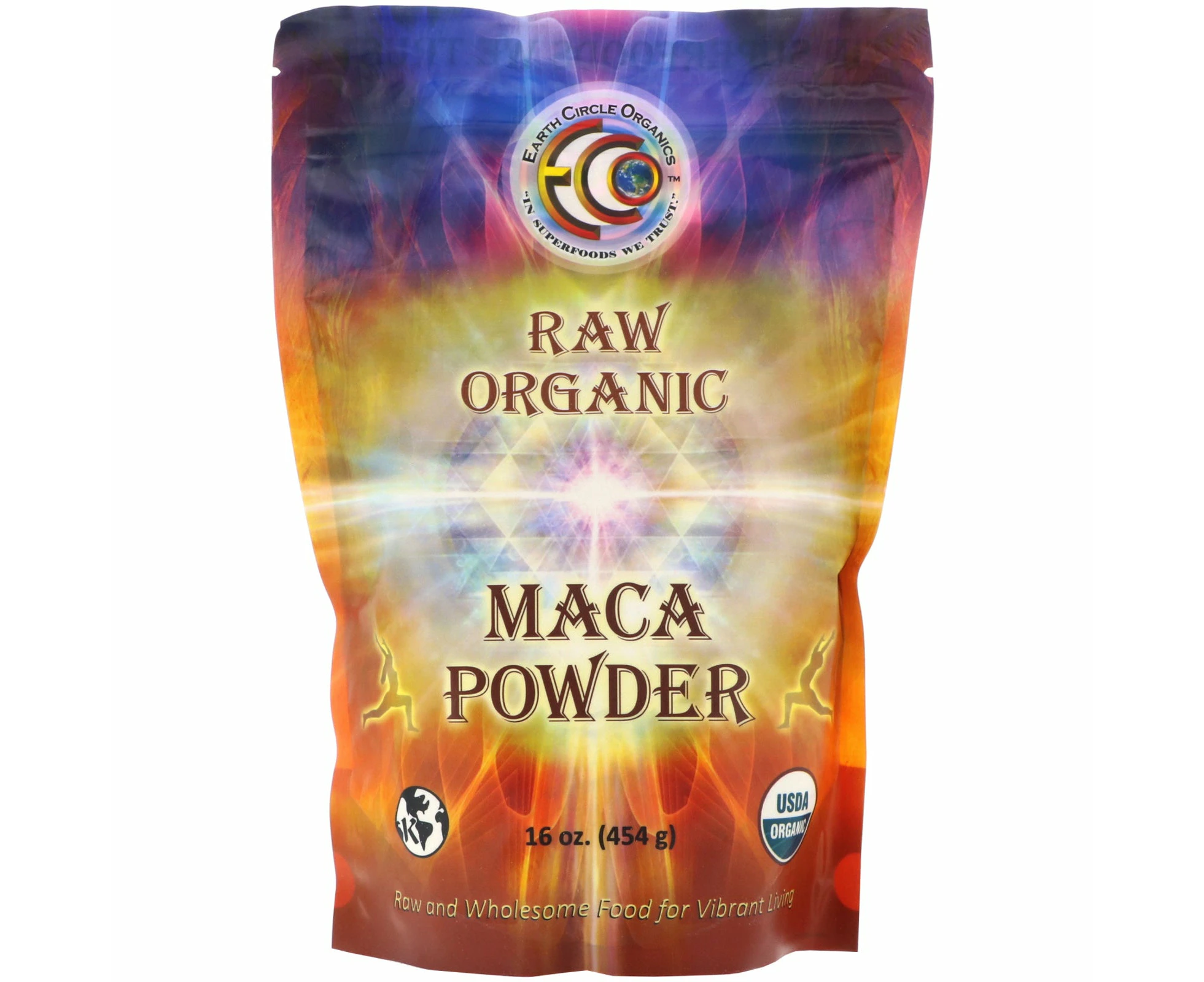 Earth Circle Organics, Raw Organic Maca Powder, 16 oz (454 g)