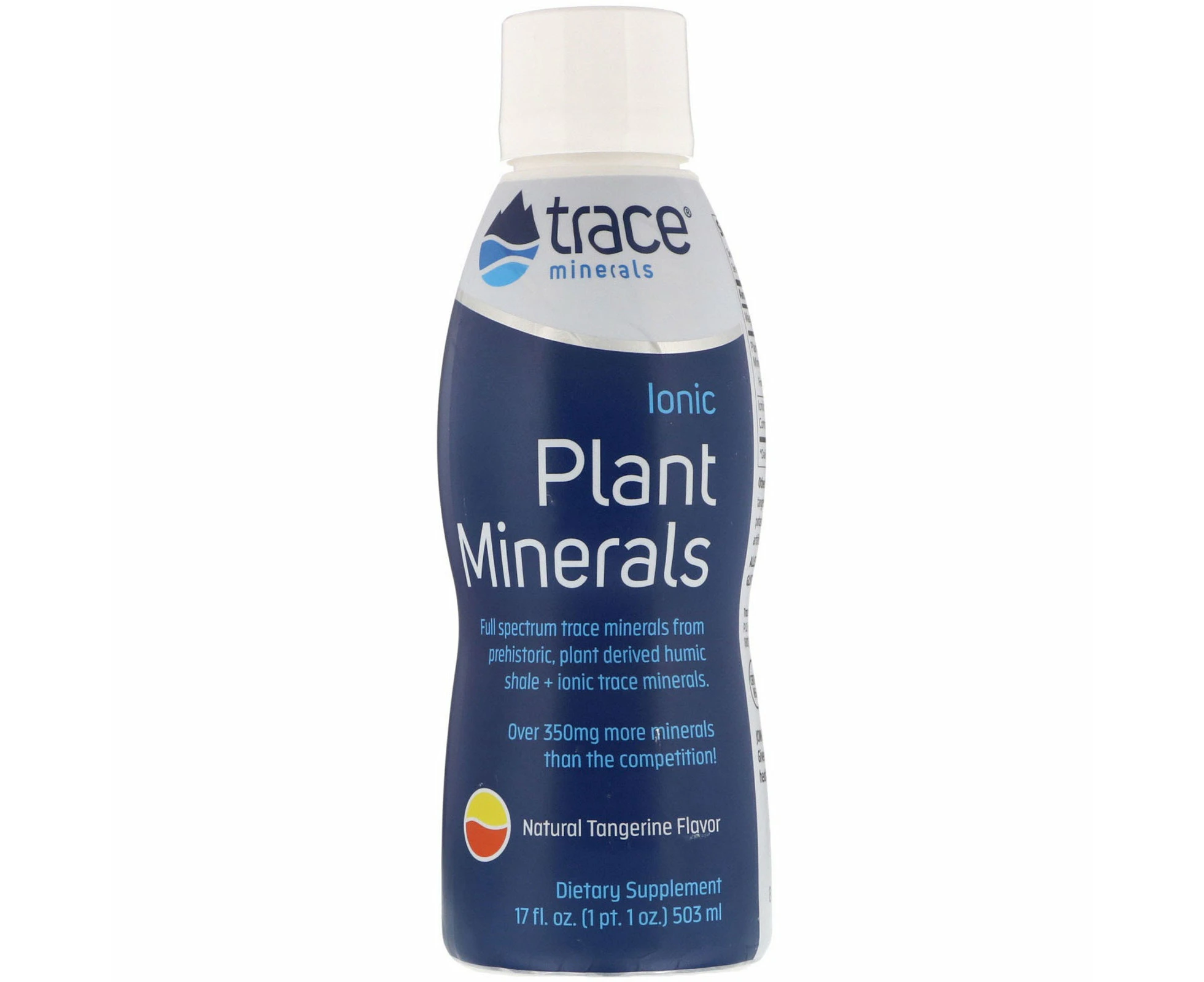 Trace Minerals Research, Ionic Plant Minerals, Natural Tangerine Flavor, 17 fl oz (503 ml)