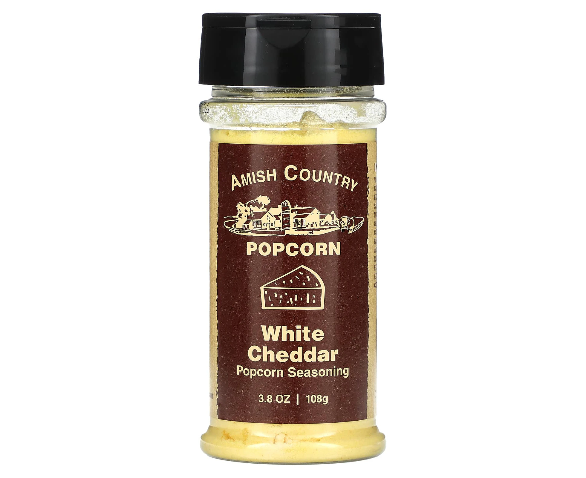 Amish Country Popcorn, Popcorn Seasoning, White Cheddar, 3.8 oz (108 g)