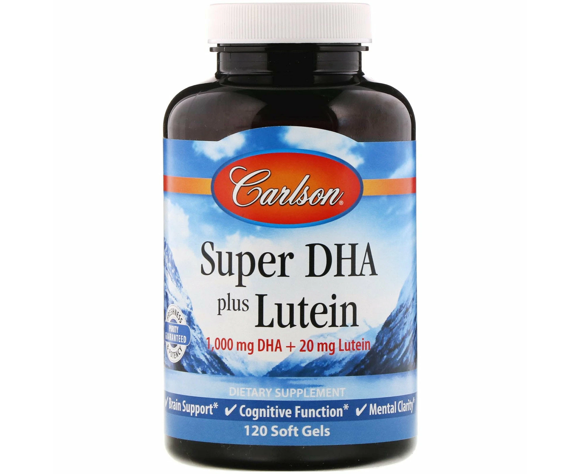 Carlson Labs, Super DHA Plus Lutein, 120 Soft Gels