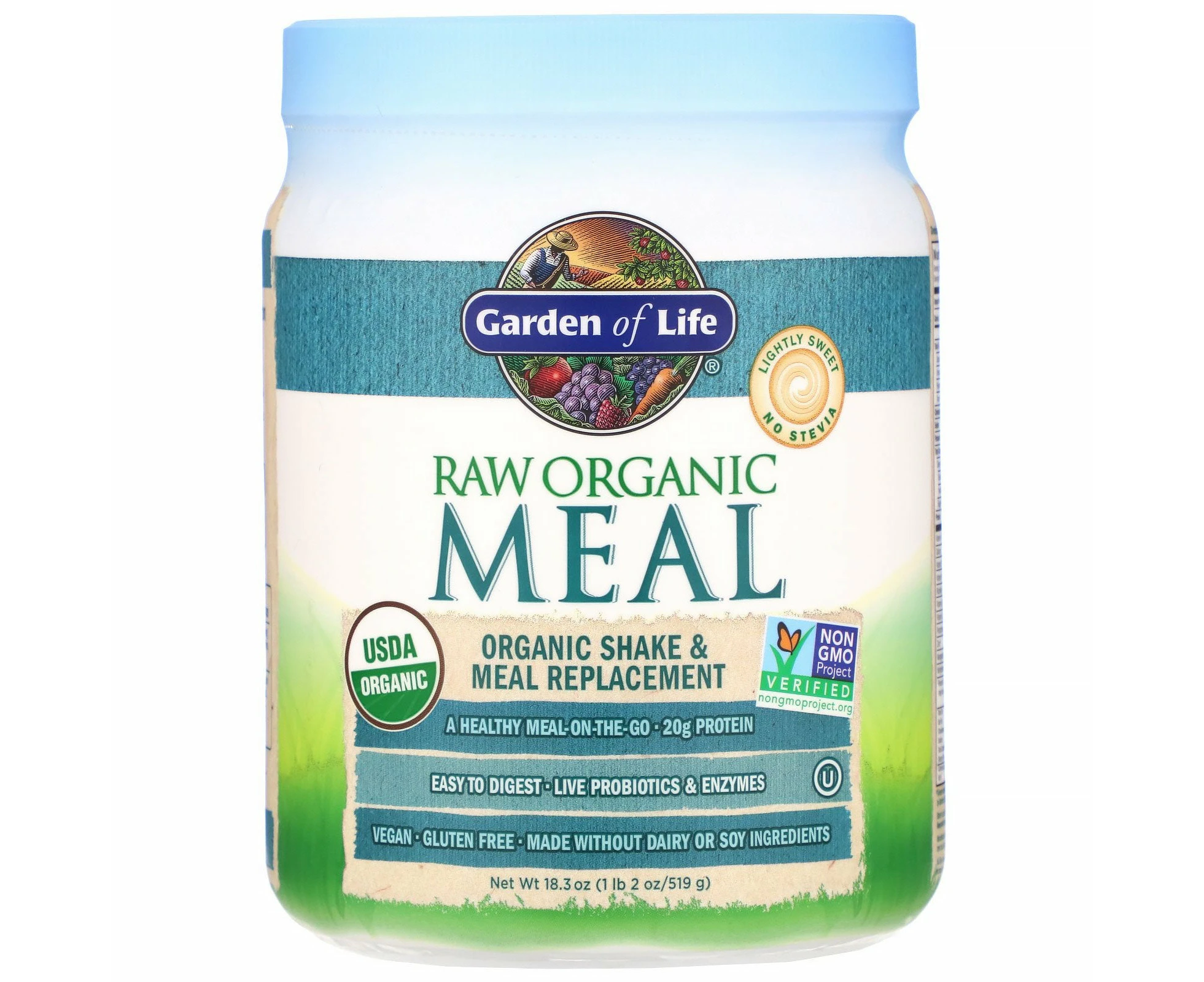 Garden of Life, RAW Organic Meal, Shake & Meal Replacement, 18.3 oz (519 g)