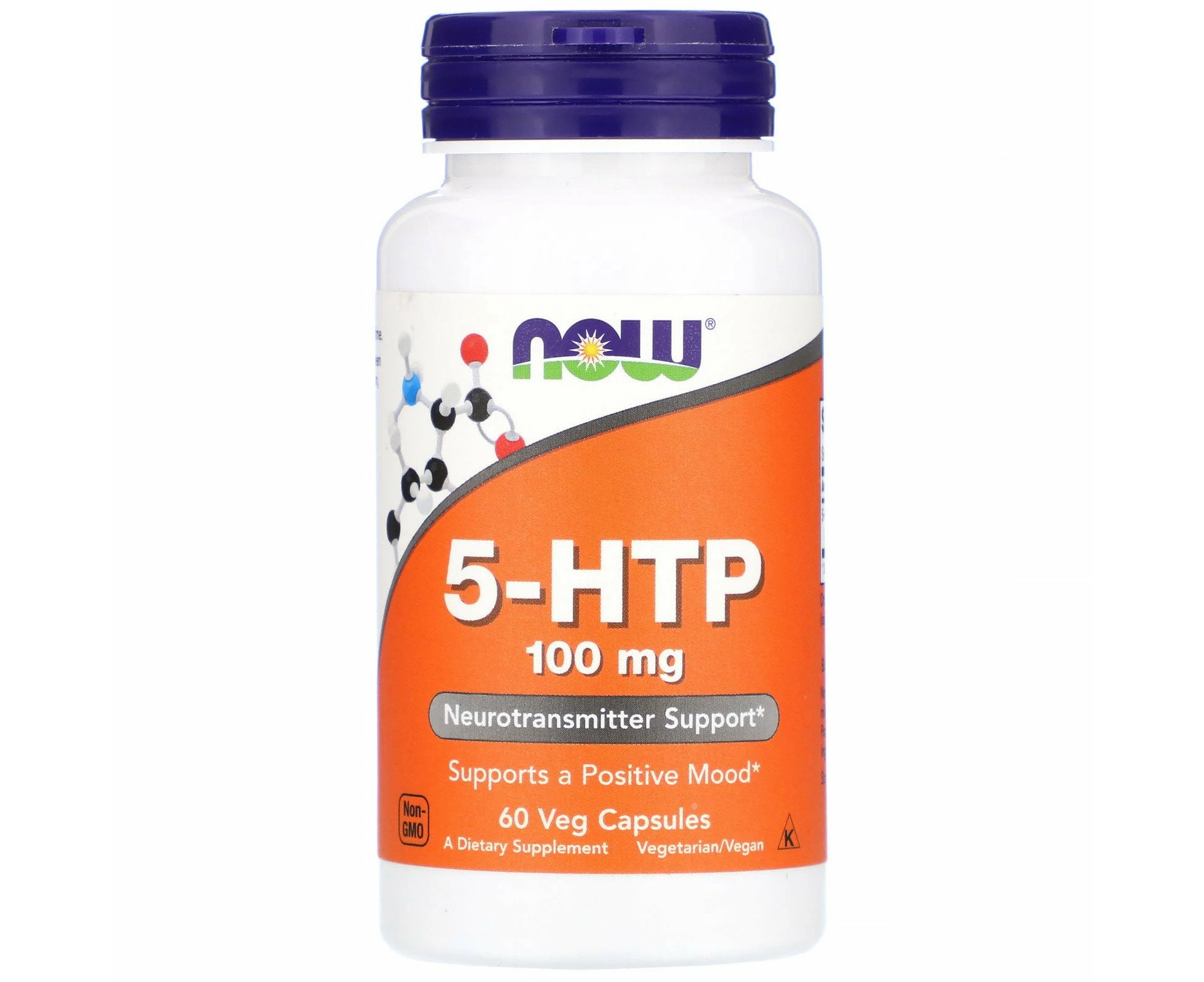 Now Foods, 5-HTP, 100 mg, 60 Veg Capsules