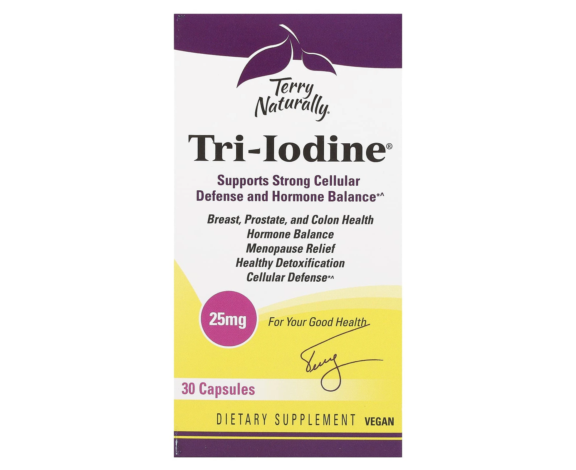 Terry Naturally, Tri-Iodine, 25 mg, 30 Capsules