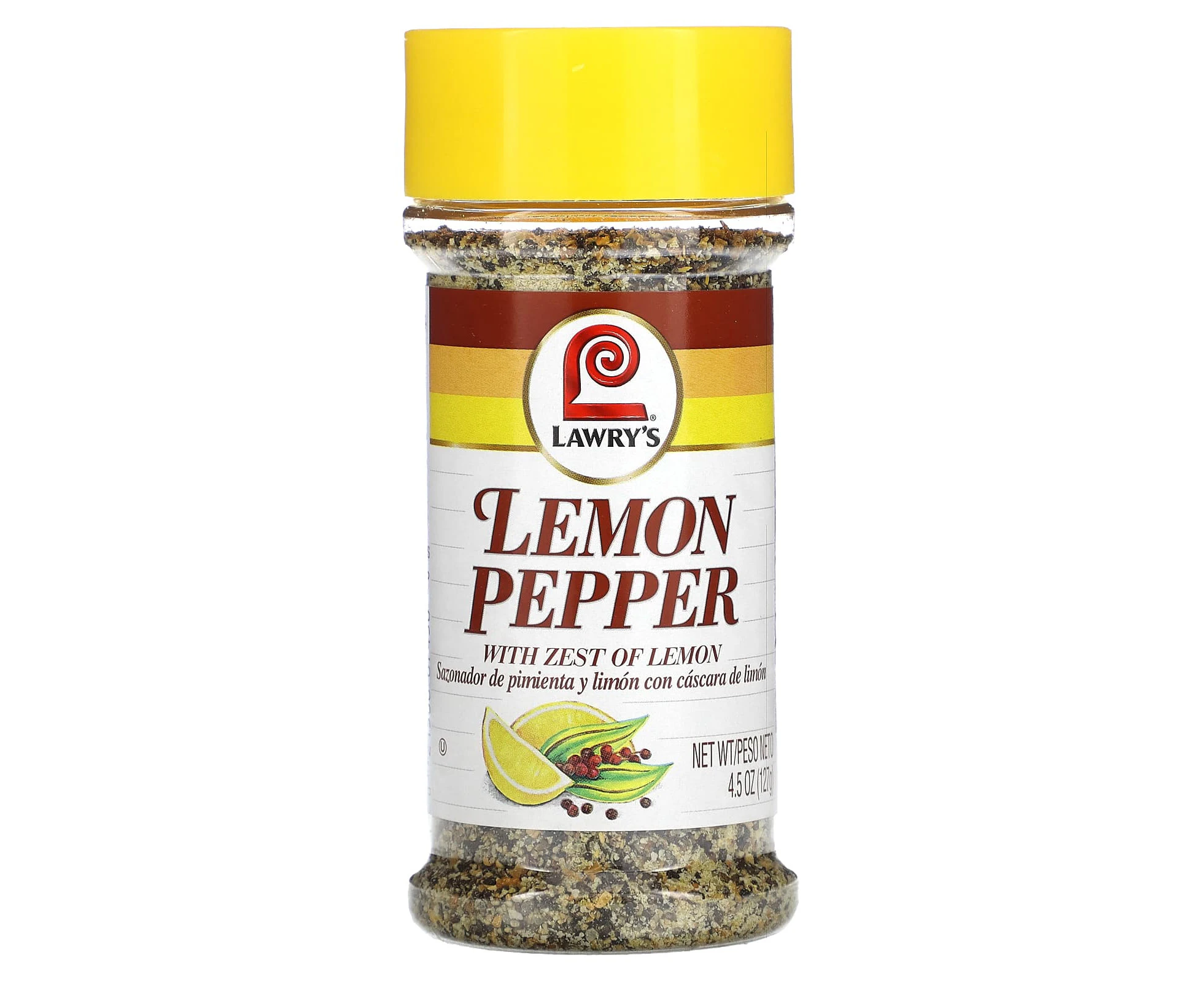 Lawry's, Lemon Pepper With Zest of Lemon, 4.5 oz (127 g)