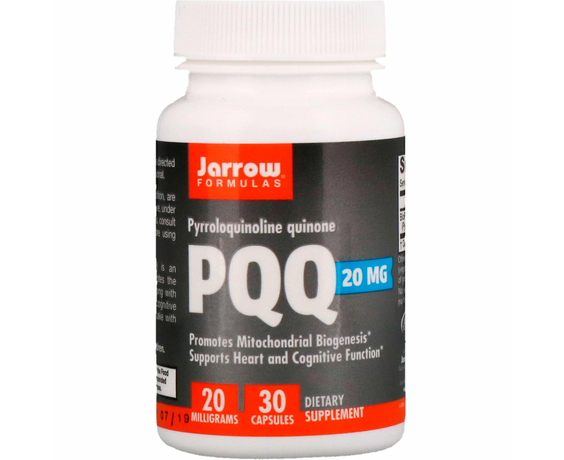 Jarrow Formulas, PQQ (Pyrroloquinoline Quinone), 20 mg, 30 Capsules