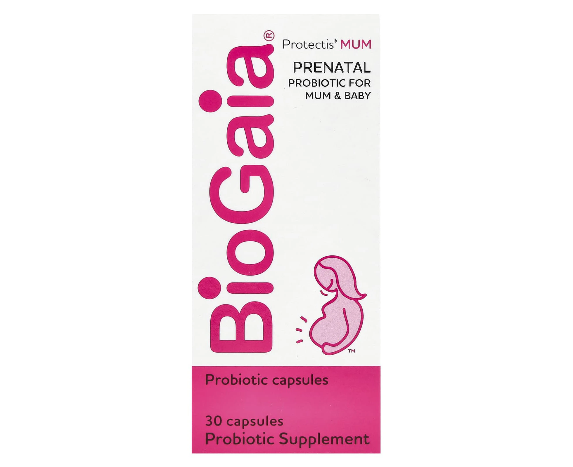 BioGaia, Protectis MUM, Prenatal Probiotic, For Mum & Baby, 30 Capsules