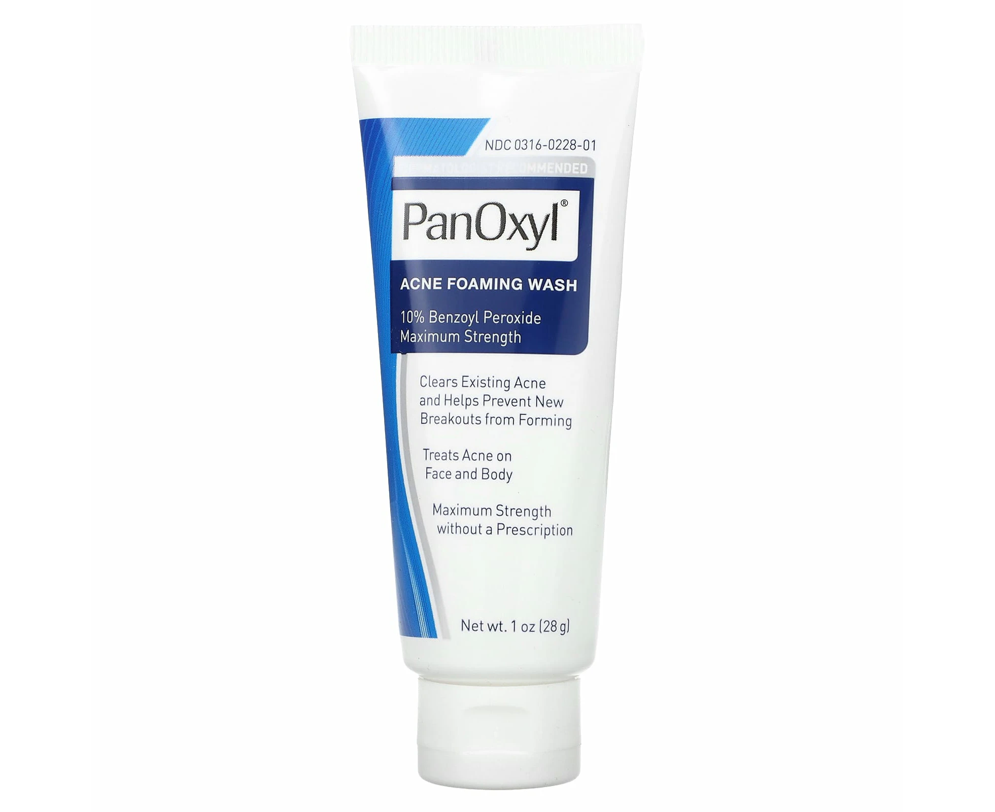 PanOxyl, Acne Foaming Wash, Maximum Strength, 1 oz (28 g)