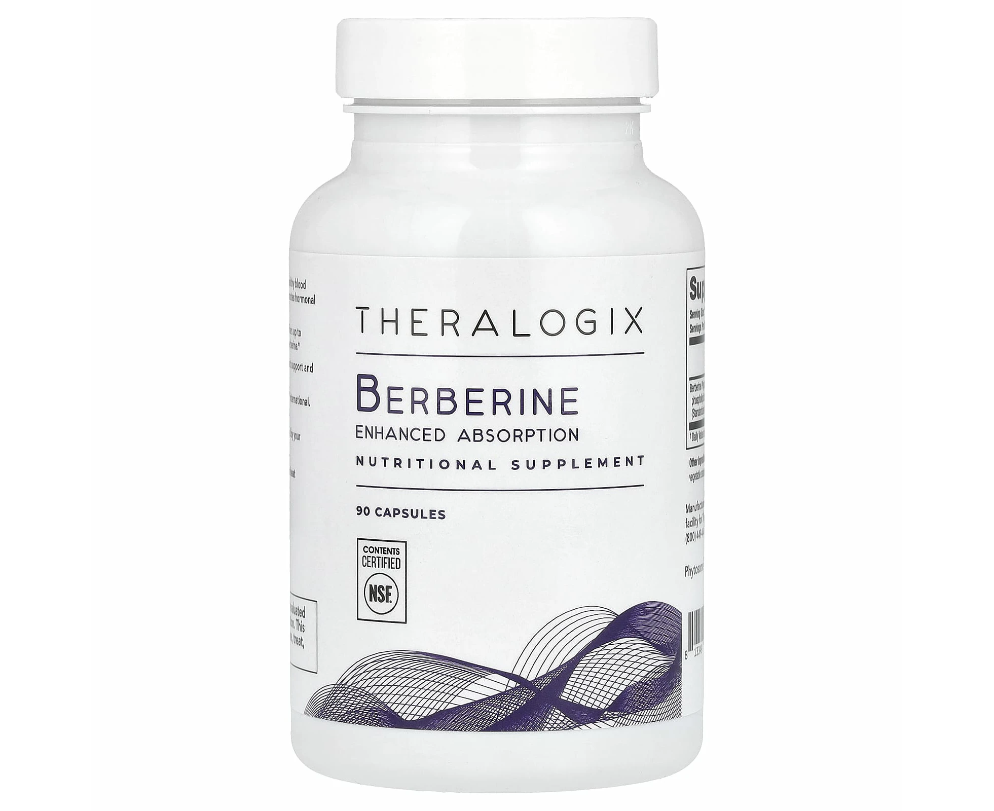 Theralogix, Berberine, Enhanced Absorption, 90 Capsules