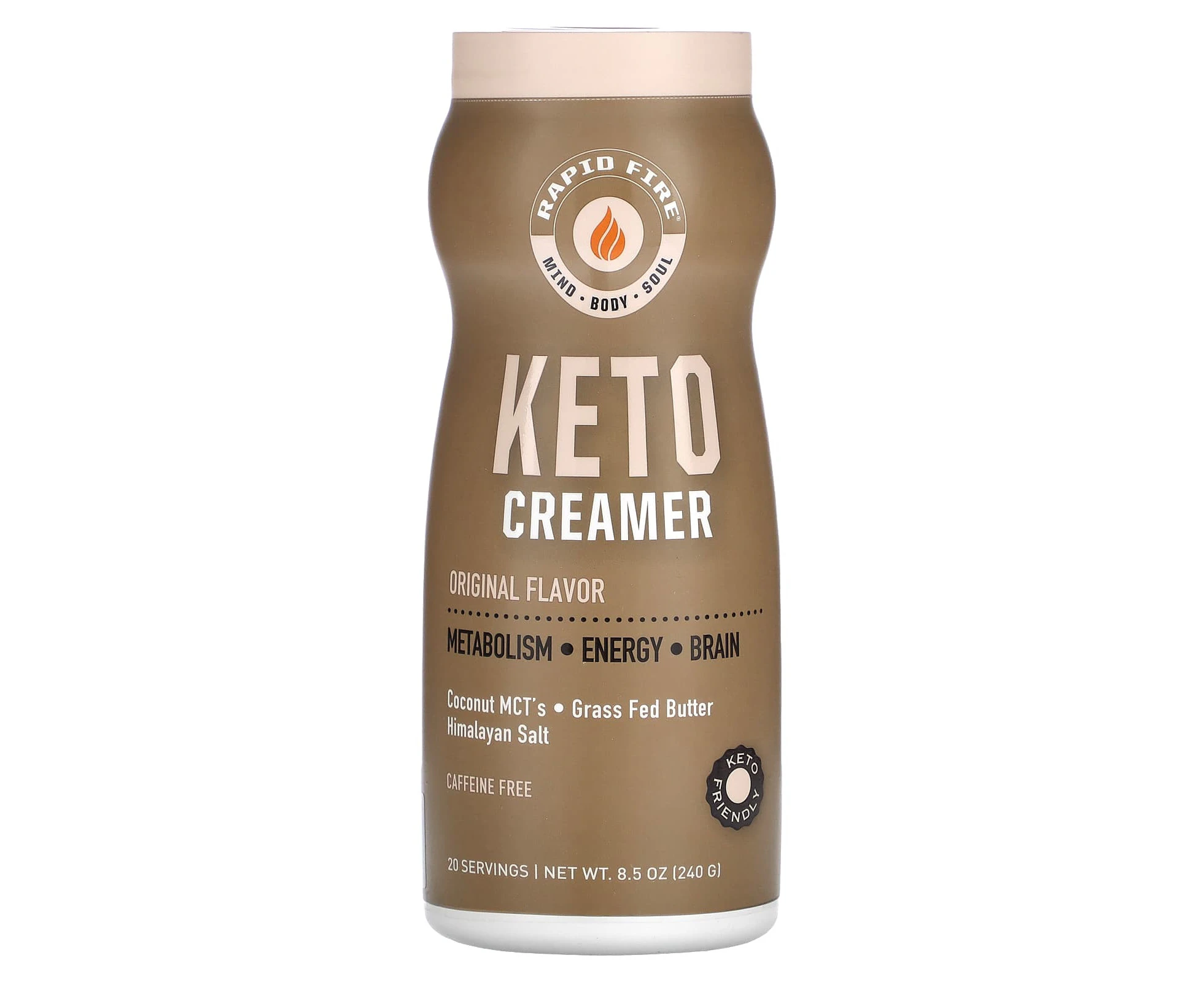 RAPIDFIRE, Keto Creamer, Original, Caffeine Free , 8.5 oz (240 g)