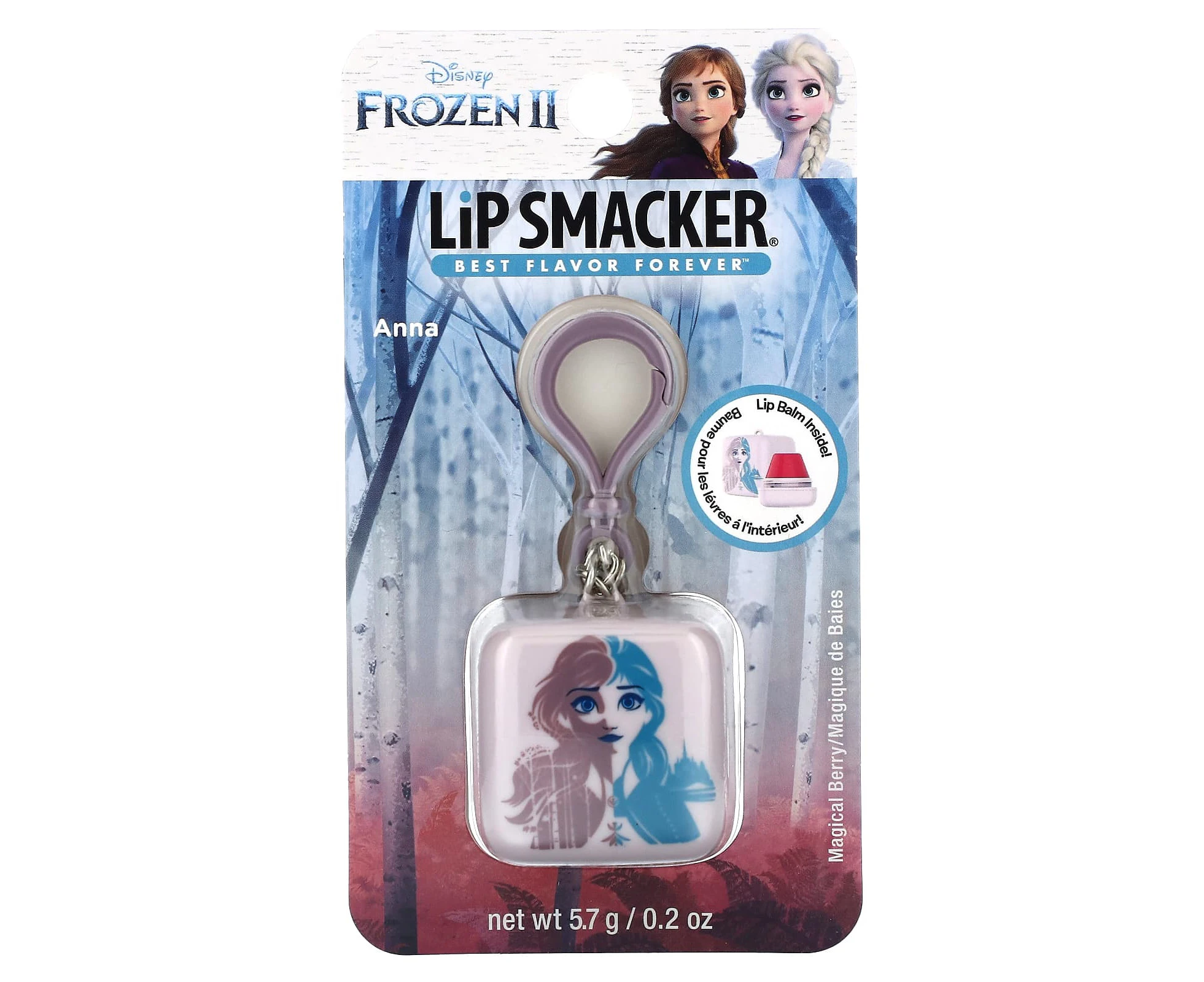 Lip Smacker, Frozen II, Lip Balm, Anna, Magical Berry, 0.2 oz (5.7 g)