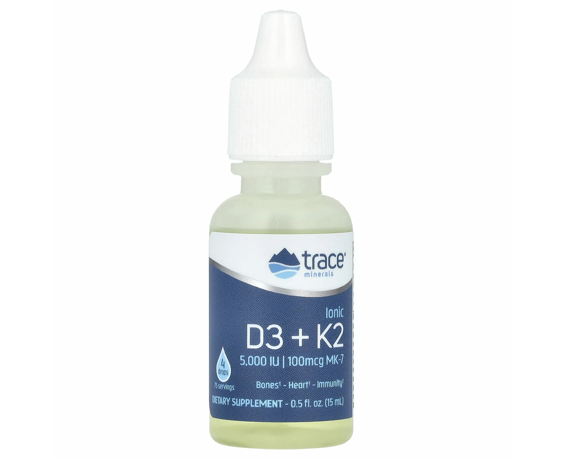 Trace Minerals ¬Æ, Ionic D3 + K2, 0.5 fl oz (15 ml)