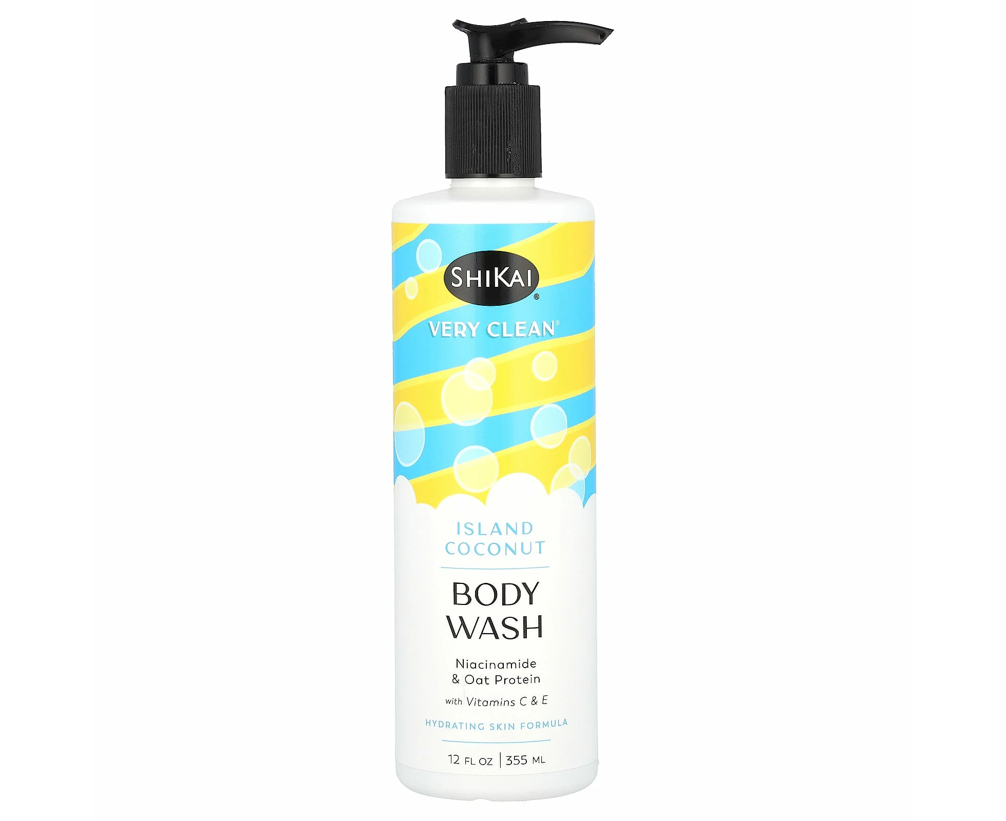 Shikai, Very Clean, Body Wash, Island Coconut, 12 fl oz (355 ml)