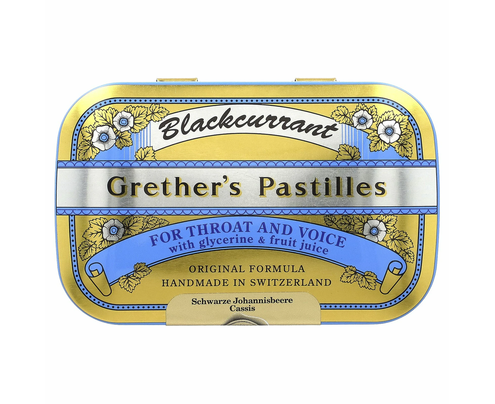 Grether's Pastilles, For Throat and Voice, Blackcurrant , 24 Lozenges, 2 1/8 oz (60 g)