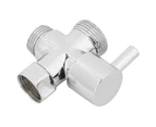 G1/2In Multifunction Home Bathroom Shower Water Diverter Adapter Valve Single Inlet Dual Outlet