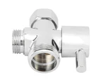 G1/2In Multifunction Home Bathroom Shower Water Diverter Adapter Valve Single Inlet Dual Outlet