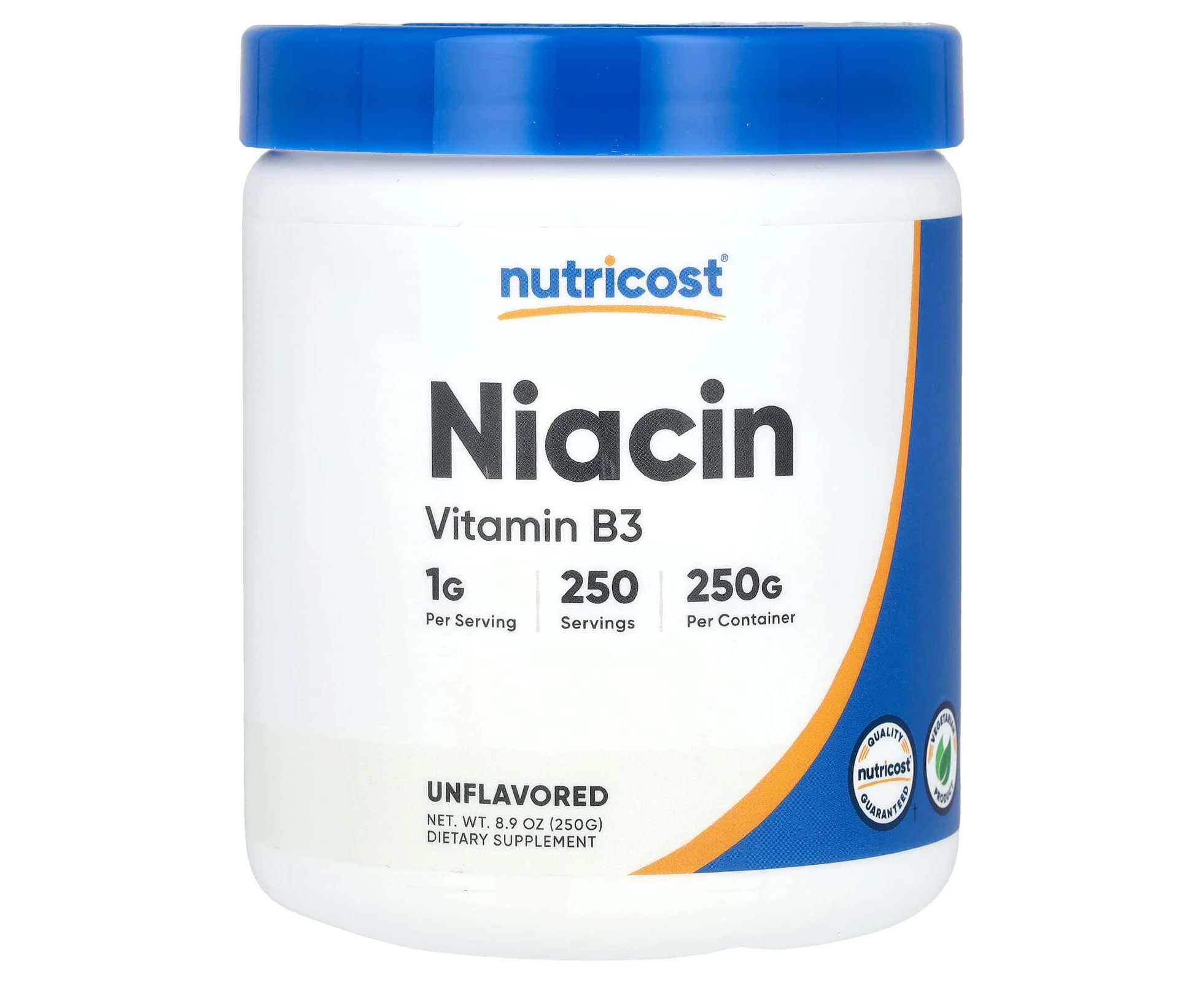 Nutricost, Niacin, Unflavored, 8.9 oz (250 g)