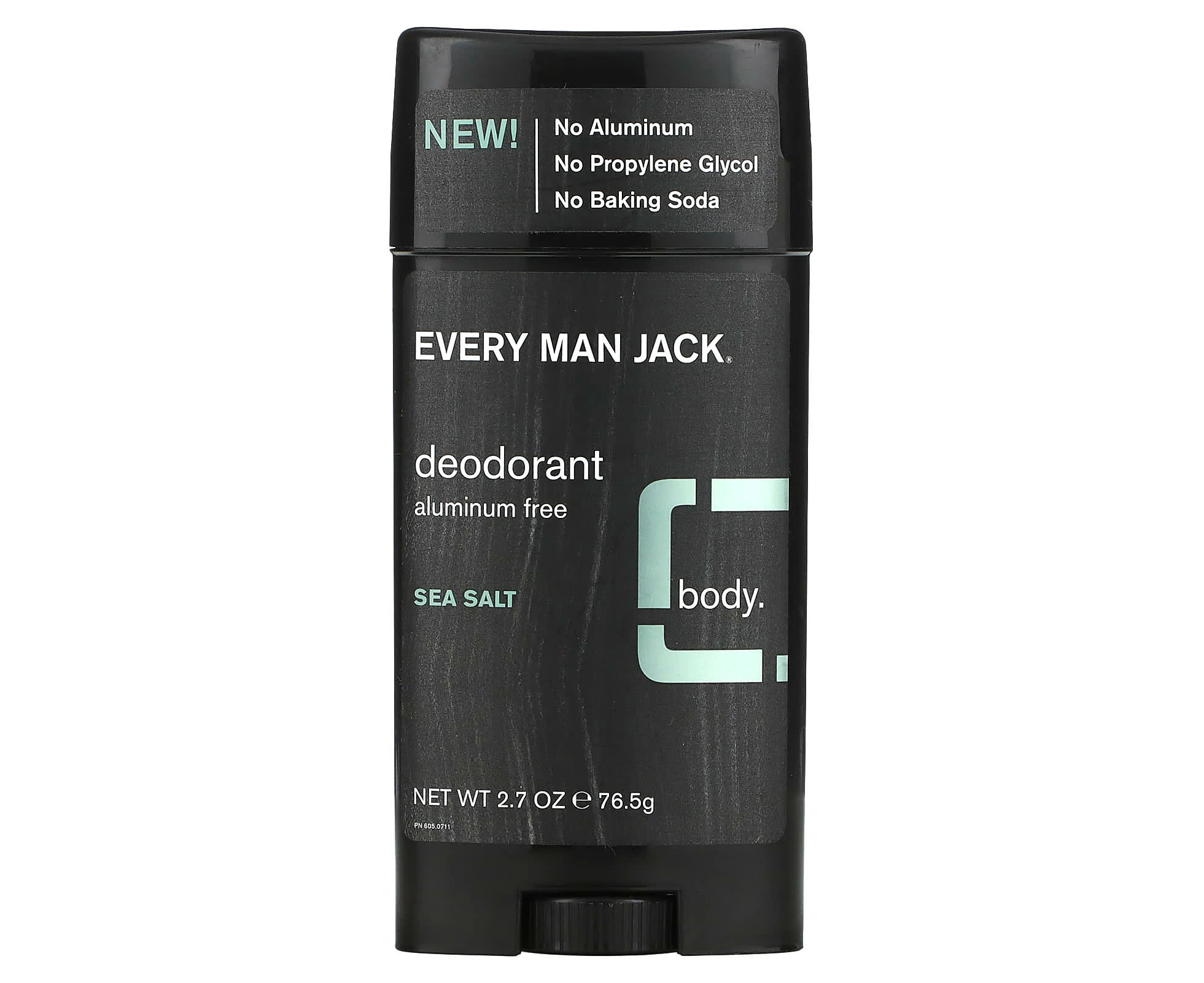 Every Man Jack, Deodorant, Aluminum Free, Sea Salt, 2.7 oz (76.5 g)