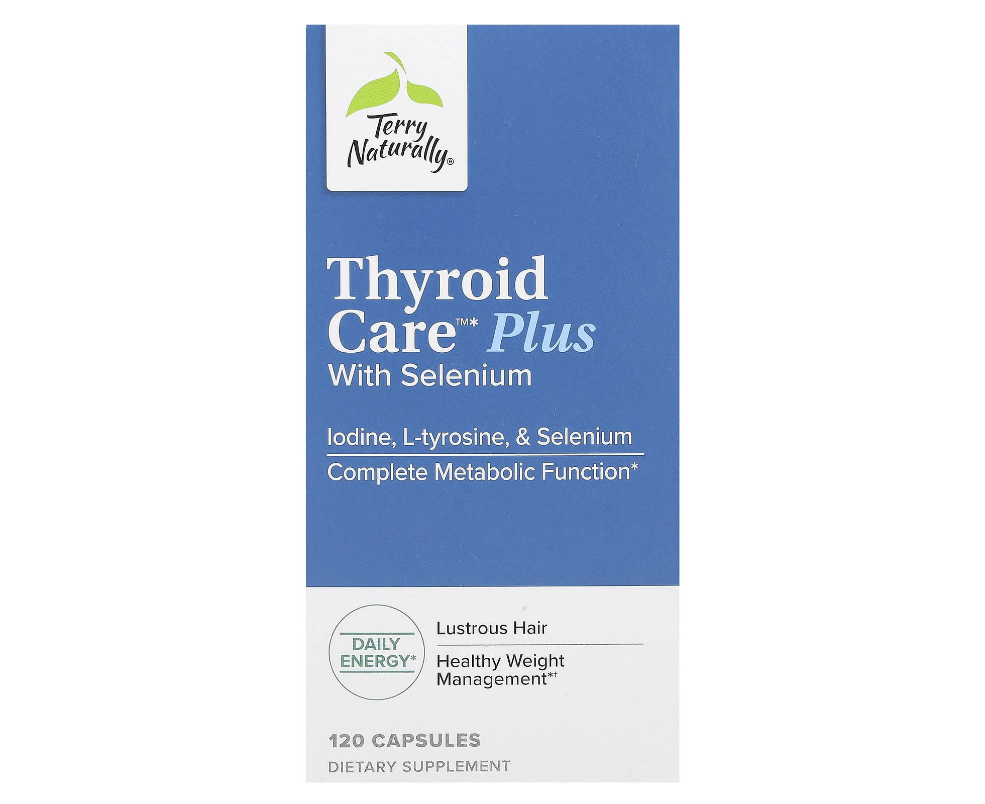 Terry Naturally, Thyroid Care Plus with Selenium, 120 Capsules