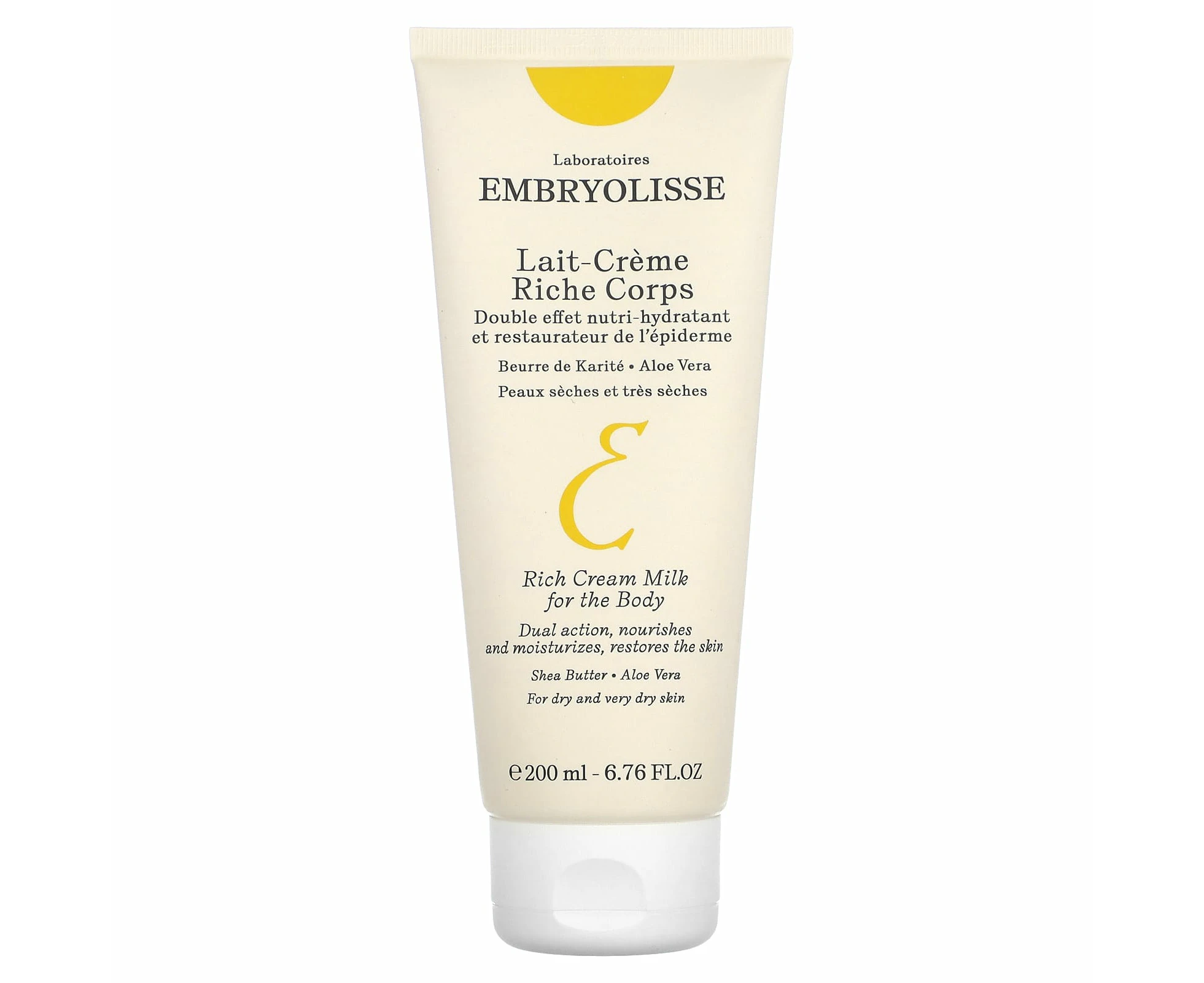 Embryolisse, Rich Cream Milk Body Moisturizer, 6.76 fl oz (200 ml)